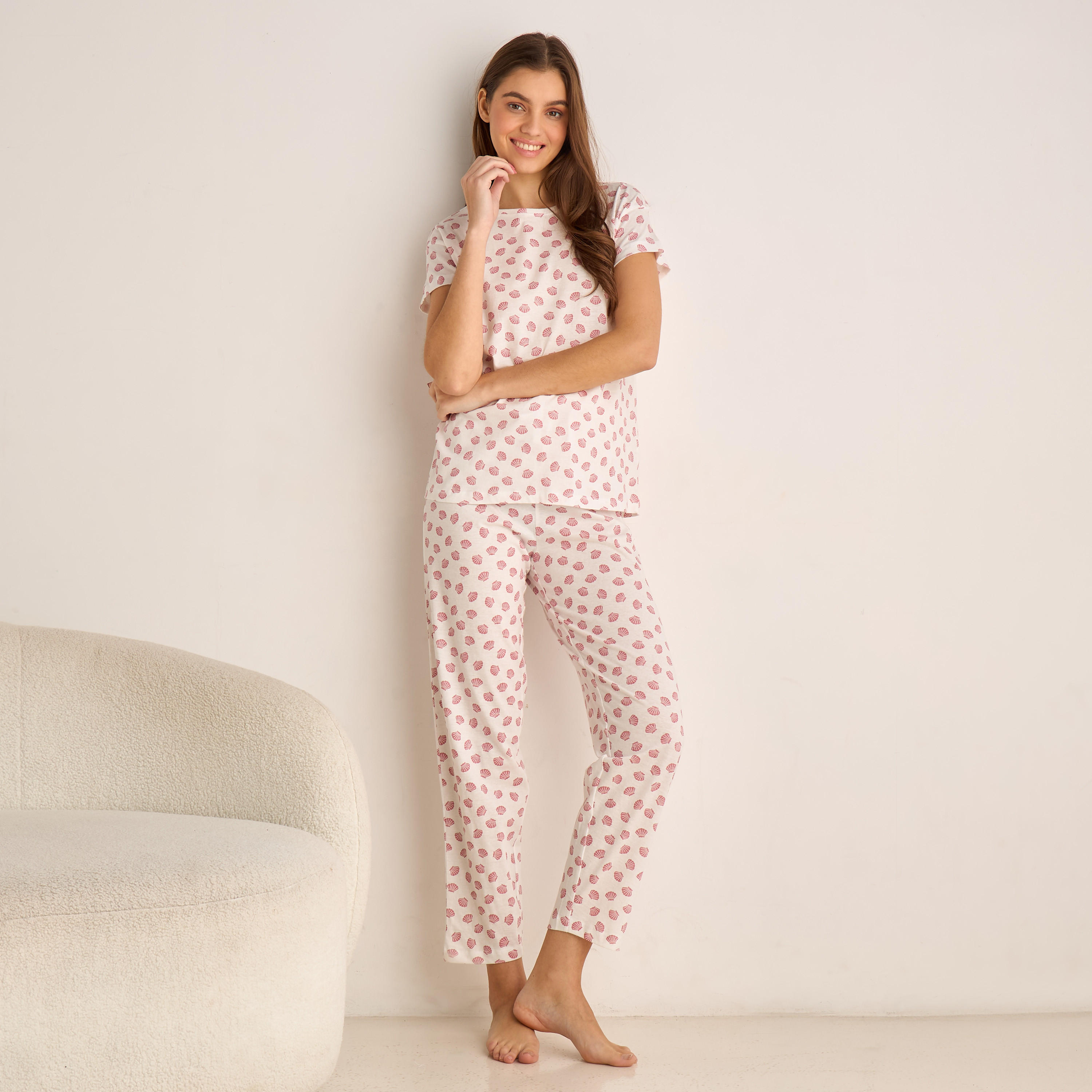 طقم بلوزة وبنطلون بيجاما-women-clothing-nightwear-pyjamas-longsets-image-1
