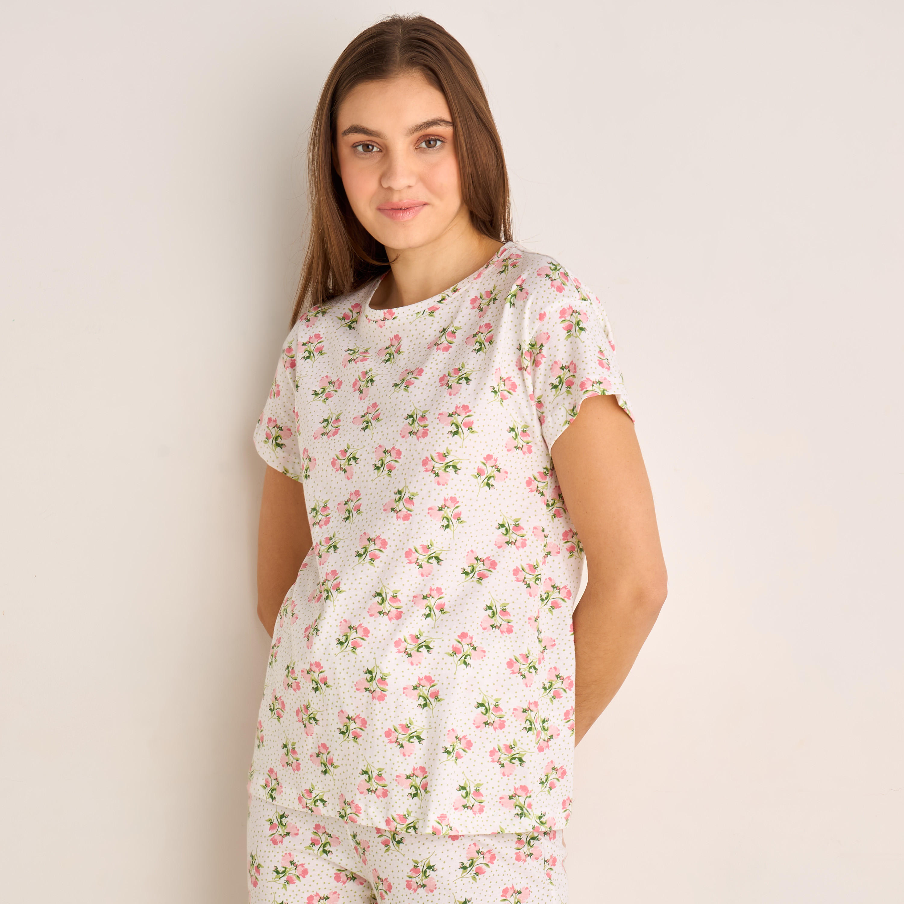 Pyjama Set Top & Trousers-women-clothing-nightwear-pyjamas-longsets-image-2
