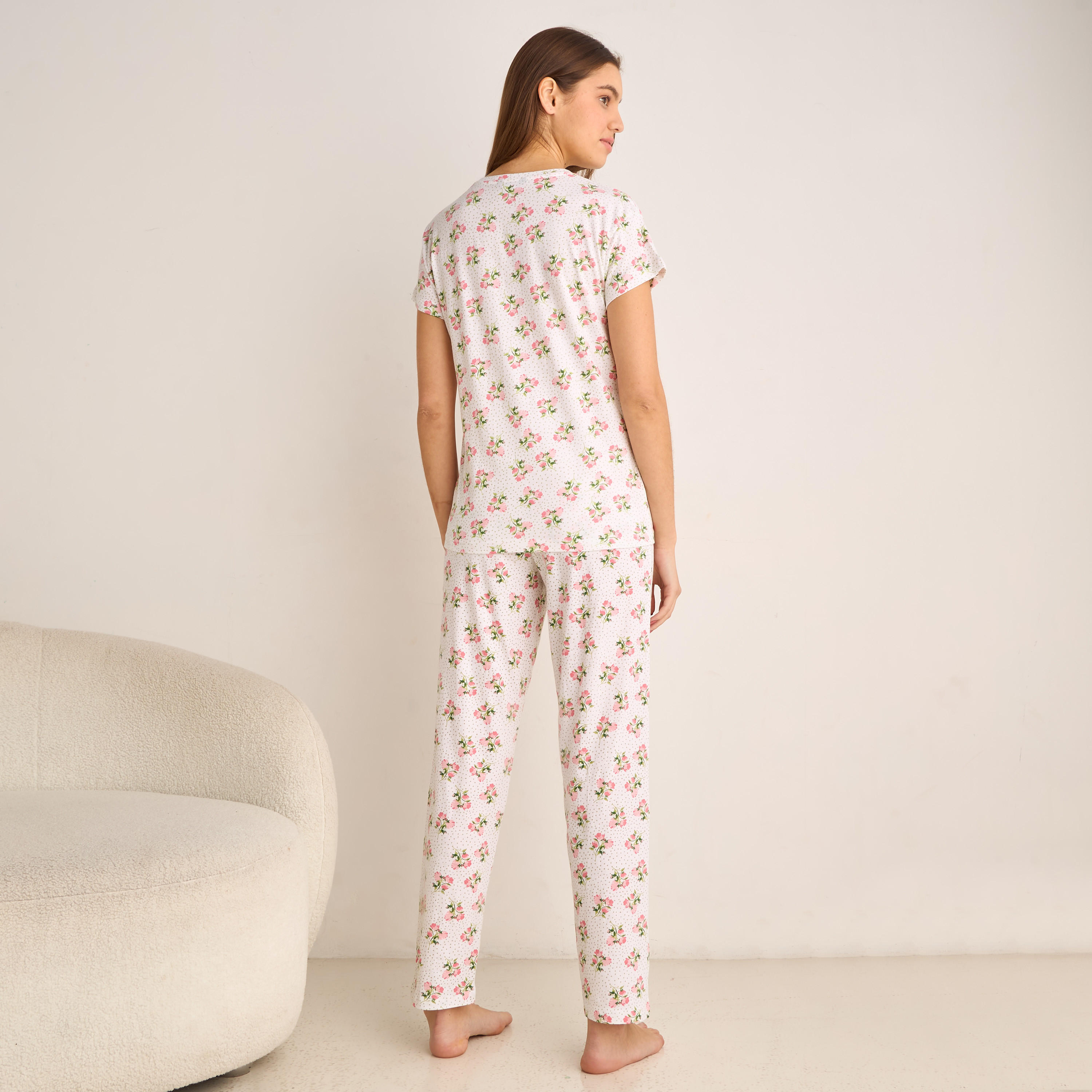 Pyjama Set Top & Trousers-women-clothing-nightwear-pyjamas-longsets-image-4