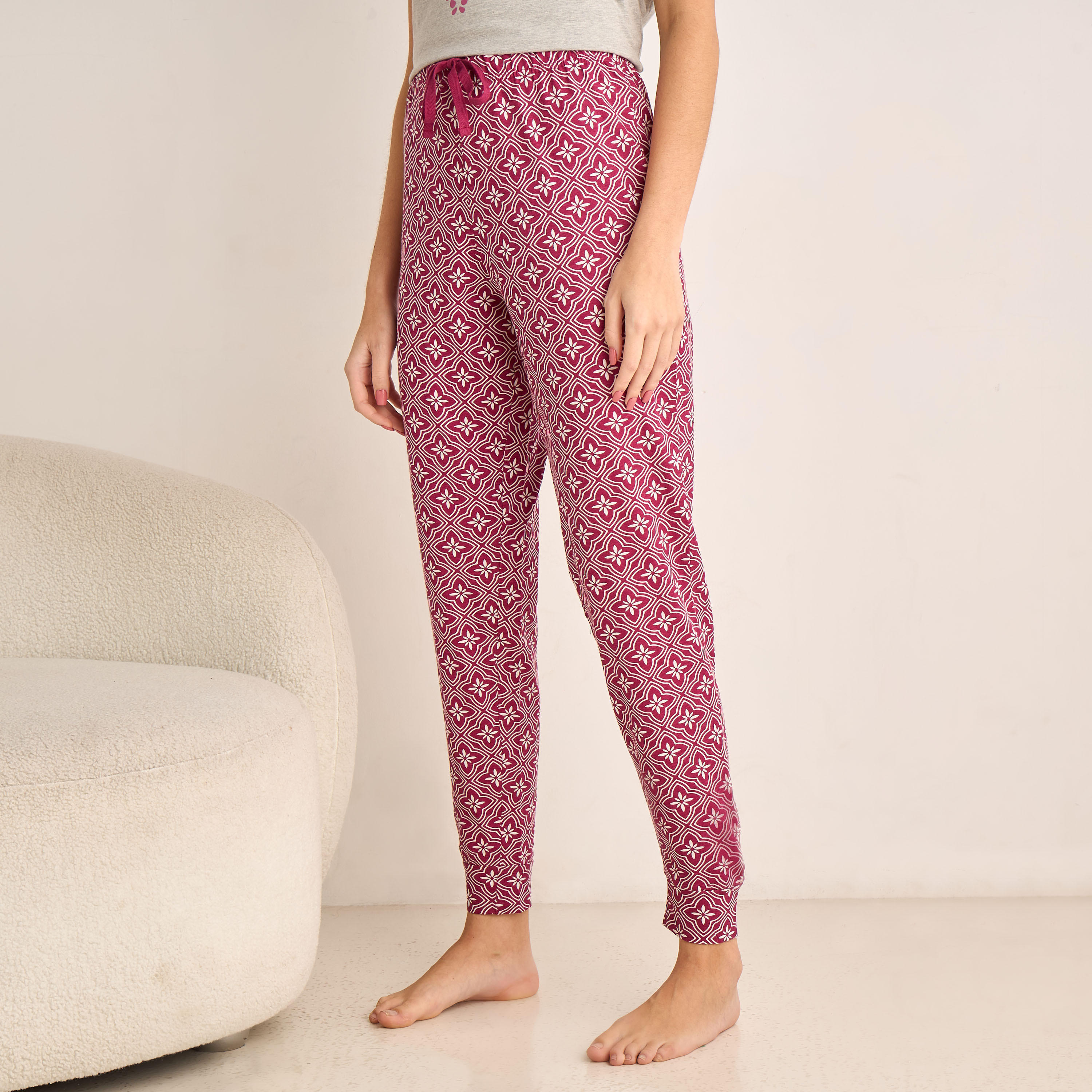 Pyjama Set Printed T-shirt & Pyjama-women-clothing-nightwear-pyjamas-longsets-image-4