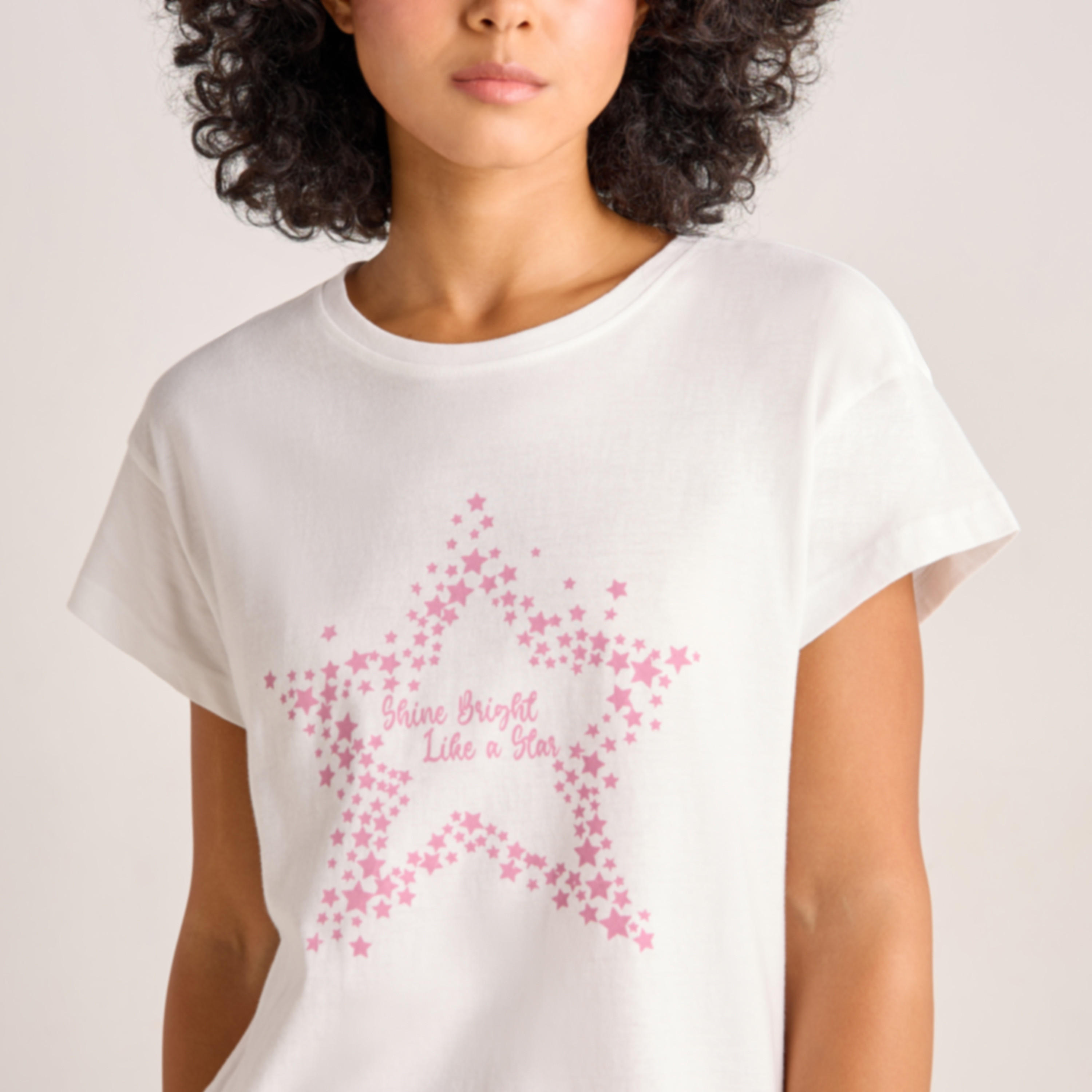 Pyjama Set Printed T-shirt & Pyjama-women-clothing-nightwear-pyjamas-longsets-image-4