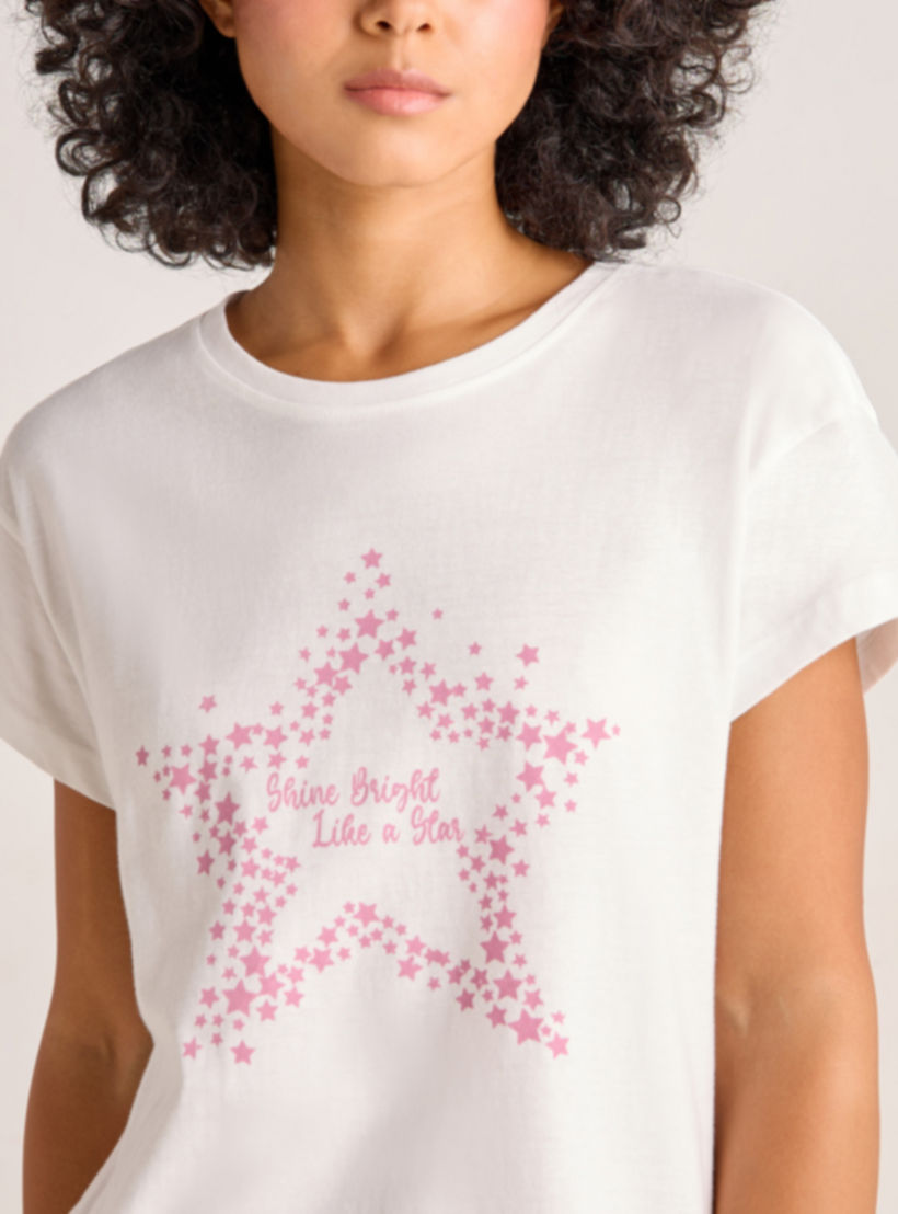 Pyjama Set Printed T-shirt & Pyjama-women-clothing-nightwear-pyjamas-longsets-image-4