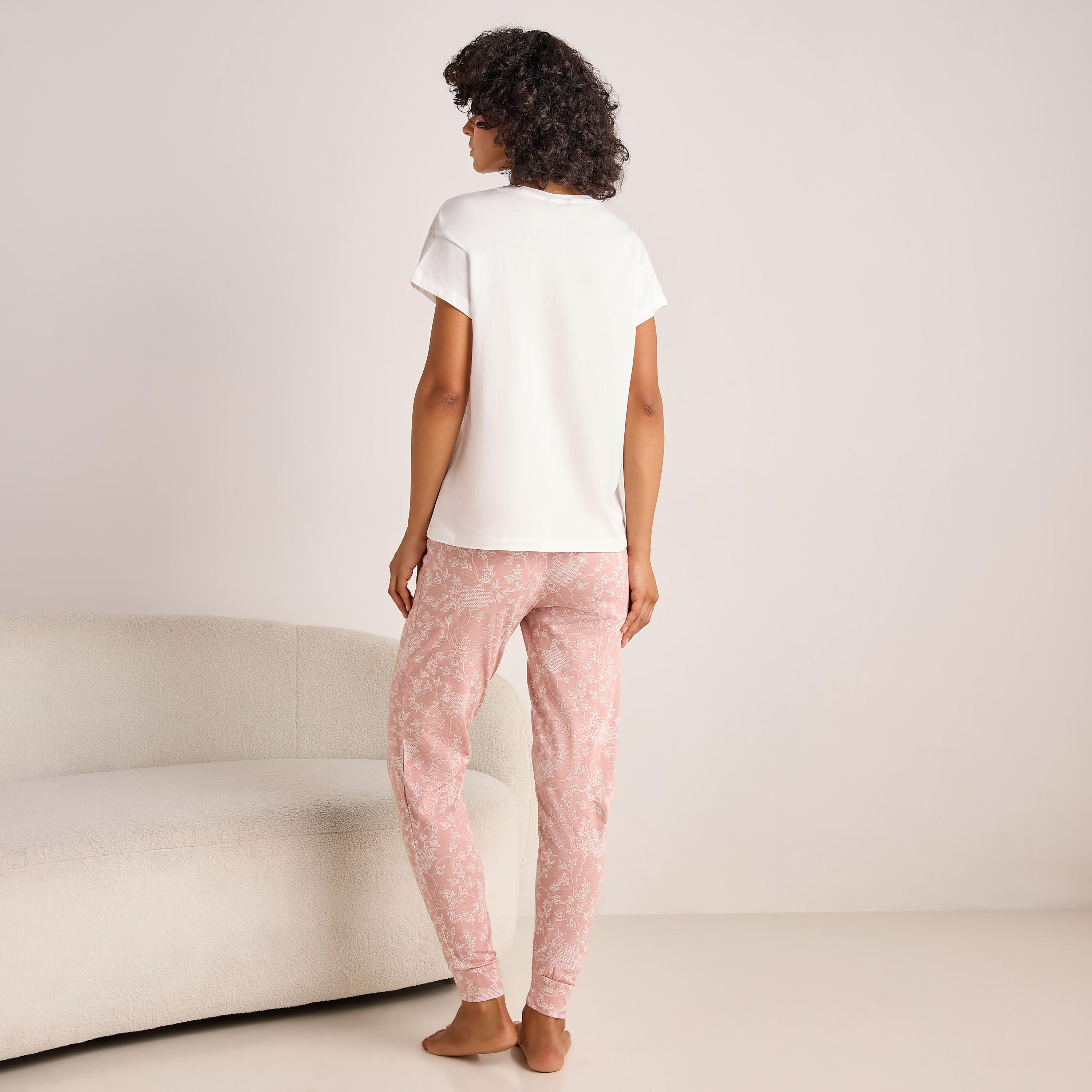 Pyjama Set Printed T-shirt & Pyjama-women-clothing-nightwear-pyjamas-longsets-image-5