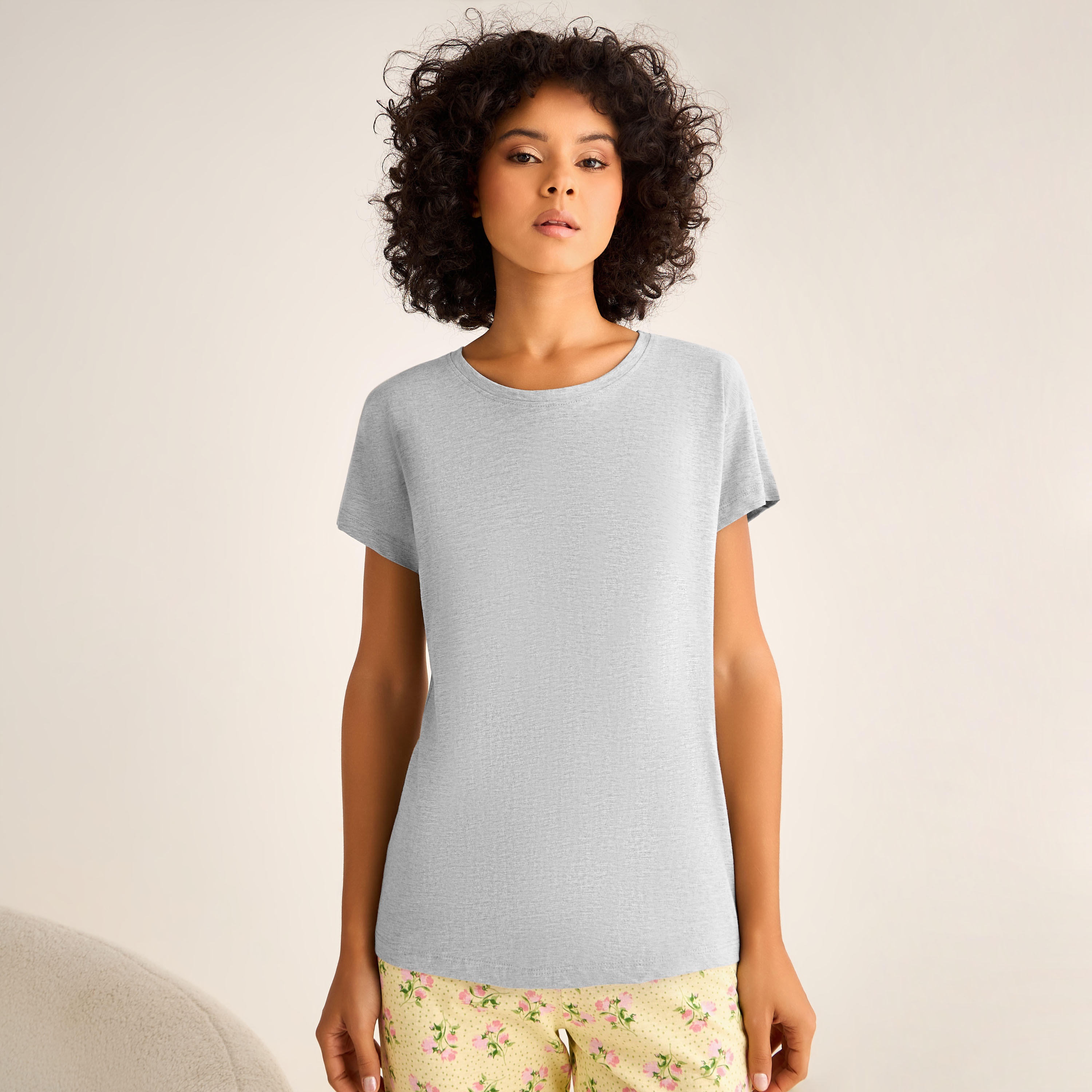 Pyjama Set Printed T-shirt & Pyjama-women-clothing-nightwear-pyjamas-longsets-image-2