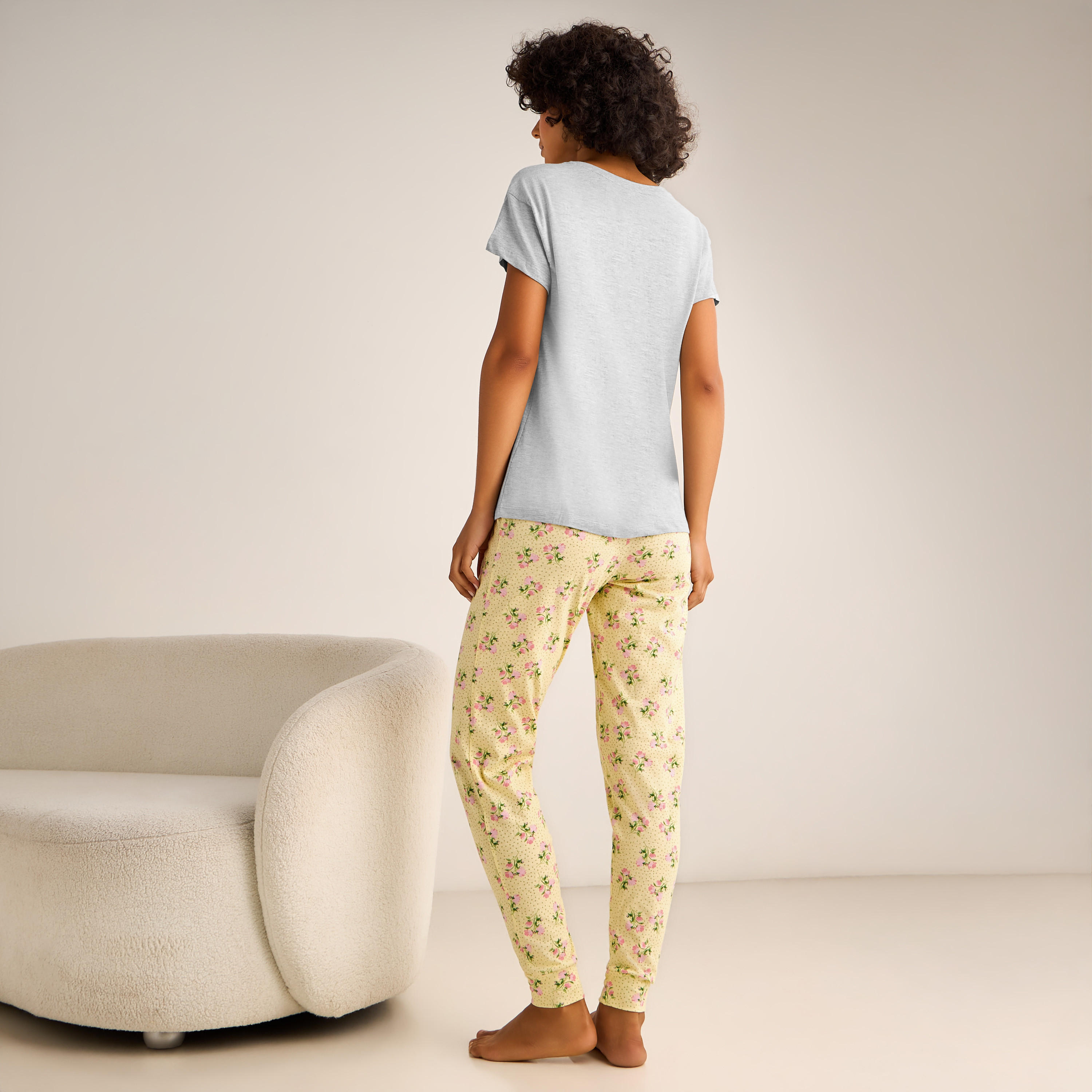 Pyjama Set Printed T-shirt & Pyjama-women-clothing-nightwear-pyjamas-longsets-image-3