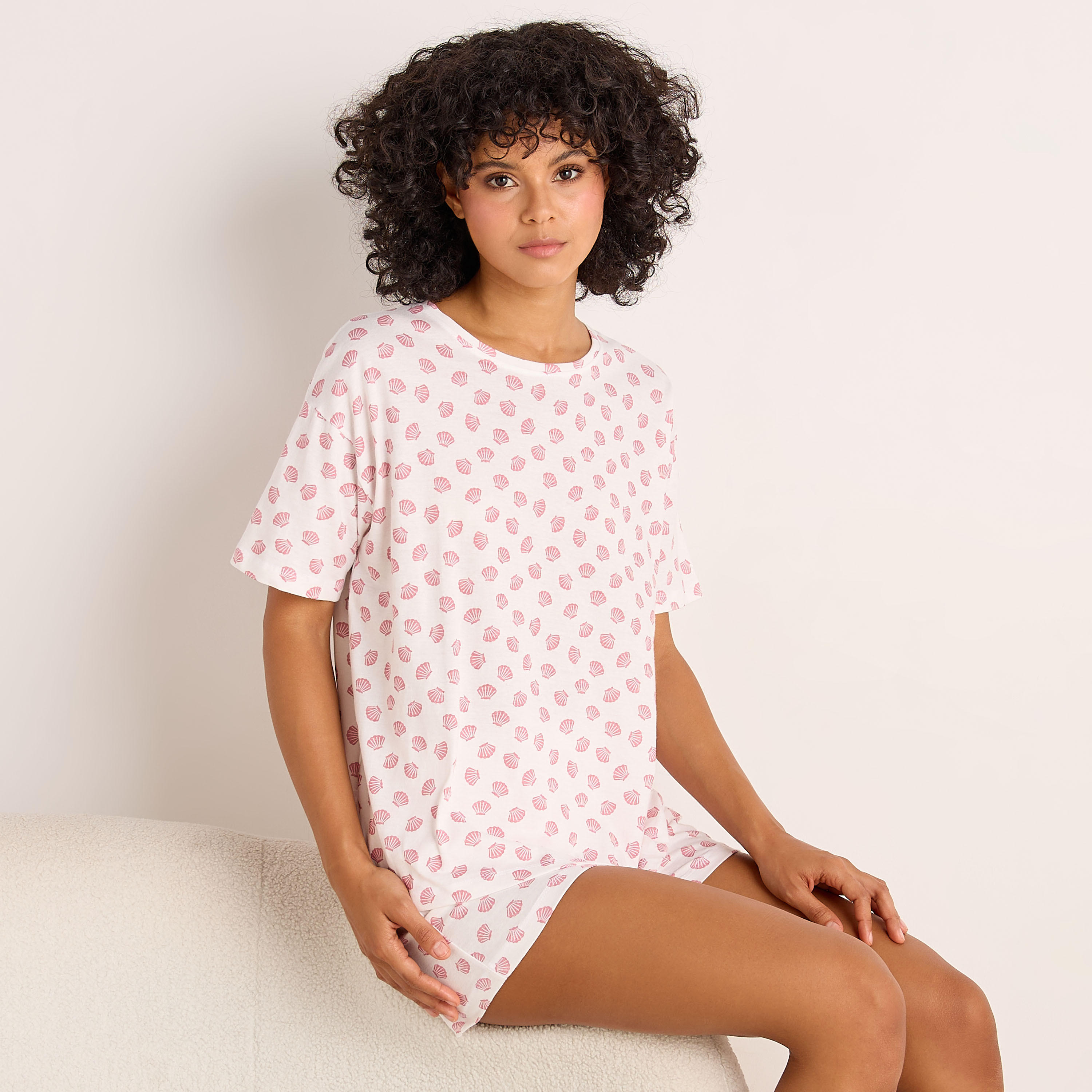Pyjama Short Set T-shirt & Shorts-women-clothing-nightwear-pyjamas-shortsets-image-2