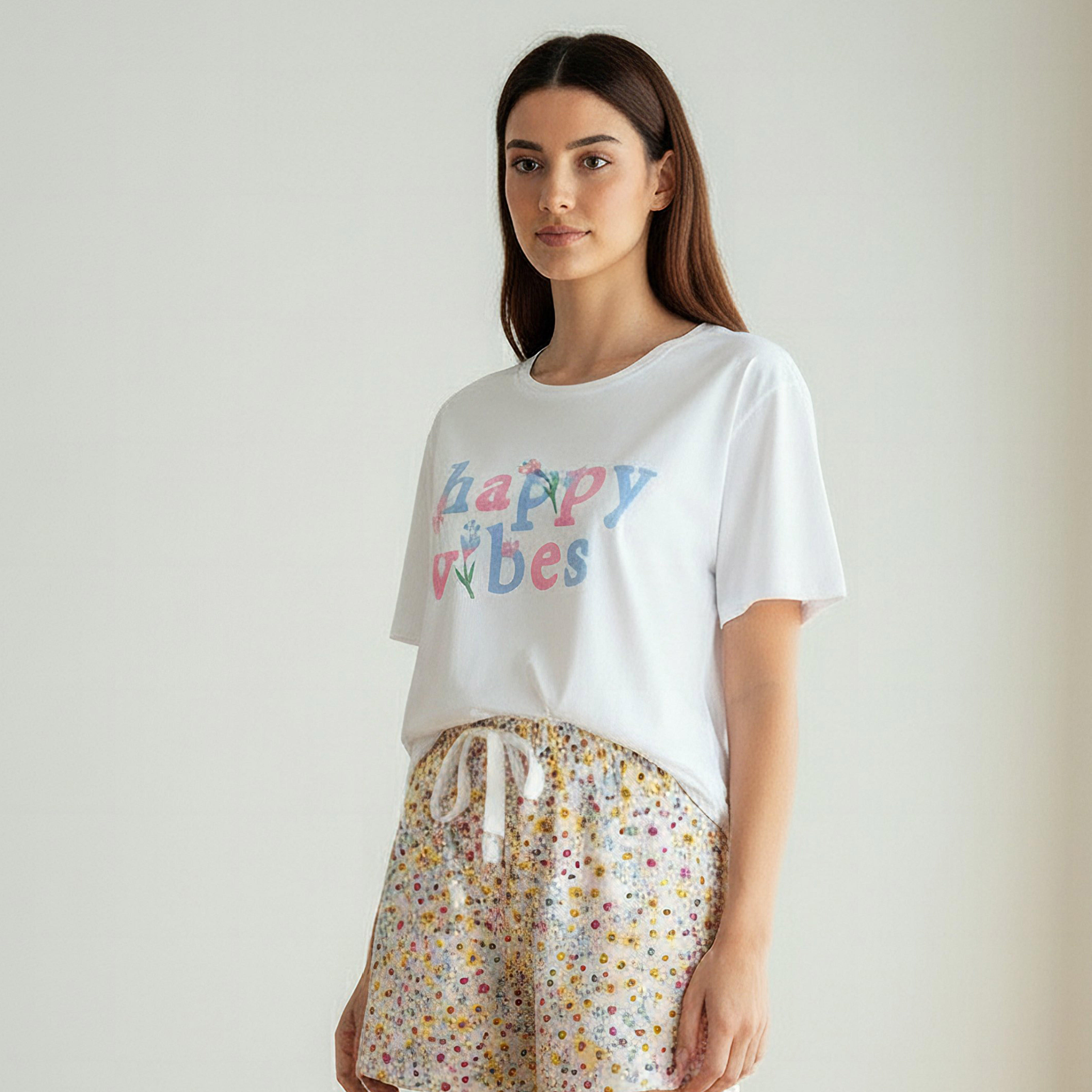 Pyjama Short Set T-shirt & Shorts-women-clothing-nightwear-pyjamas-shortsets-image-2