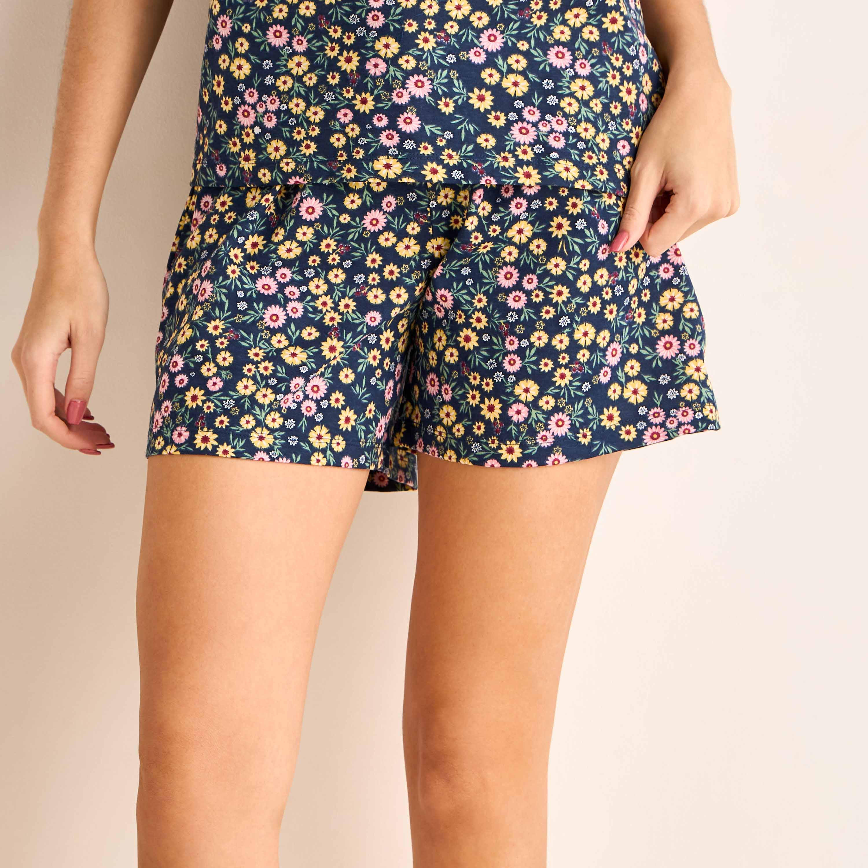 Pyjama Short Set T-shirt & Shorts-women-clothing-nightwear-pyjamas-shortsets-image-3