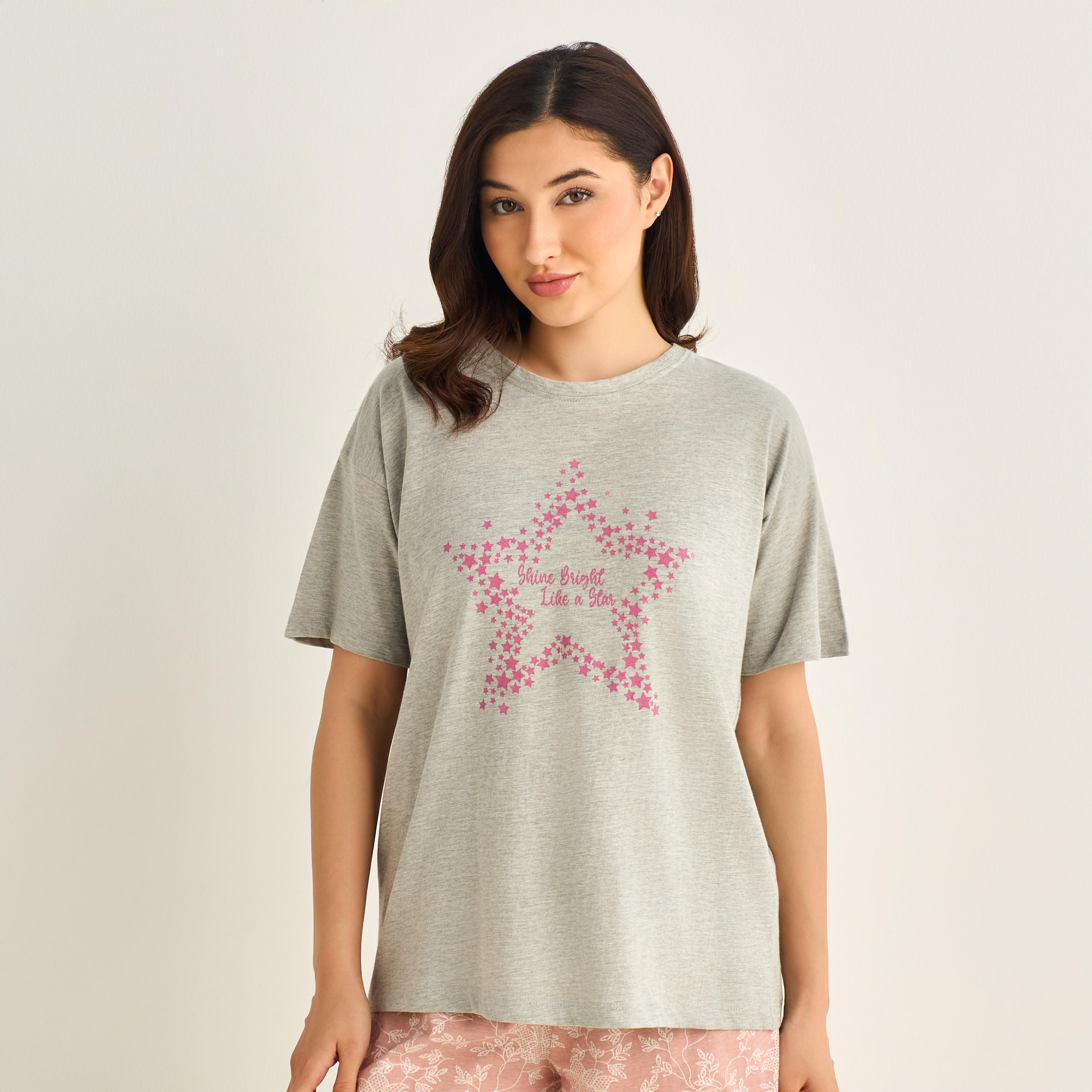 Pyjama Short Set T-shirt & Shorts-women-clothing-nightwear-pyjamas-shortsets-image-2