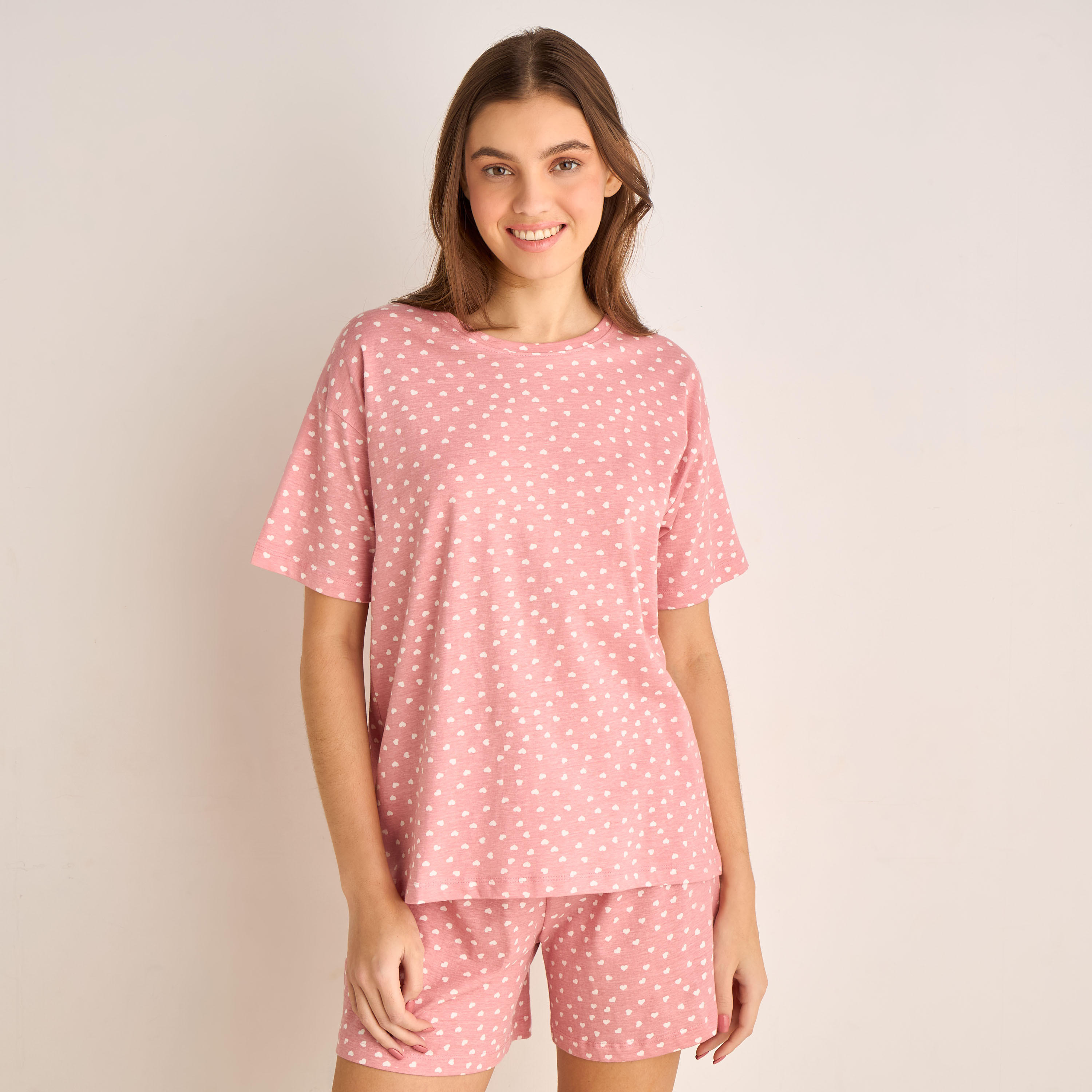 Pyjama Short Set T-shirt & Shorts-women-clothing-nightwear-pyjamas-shortsets-image-2