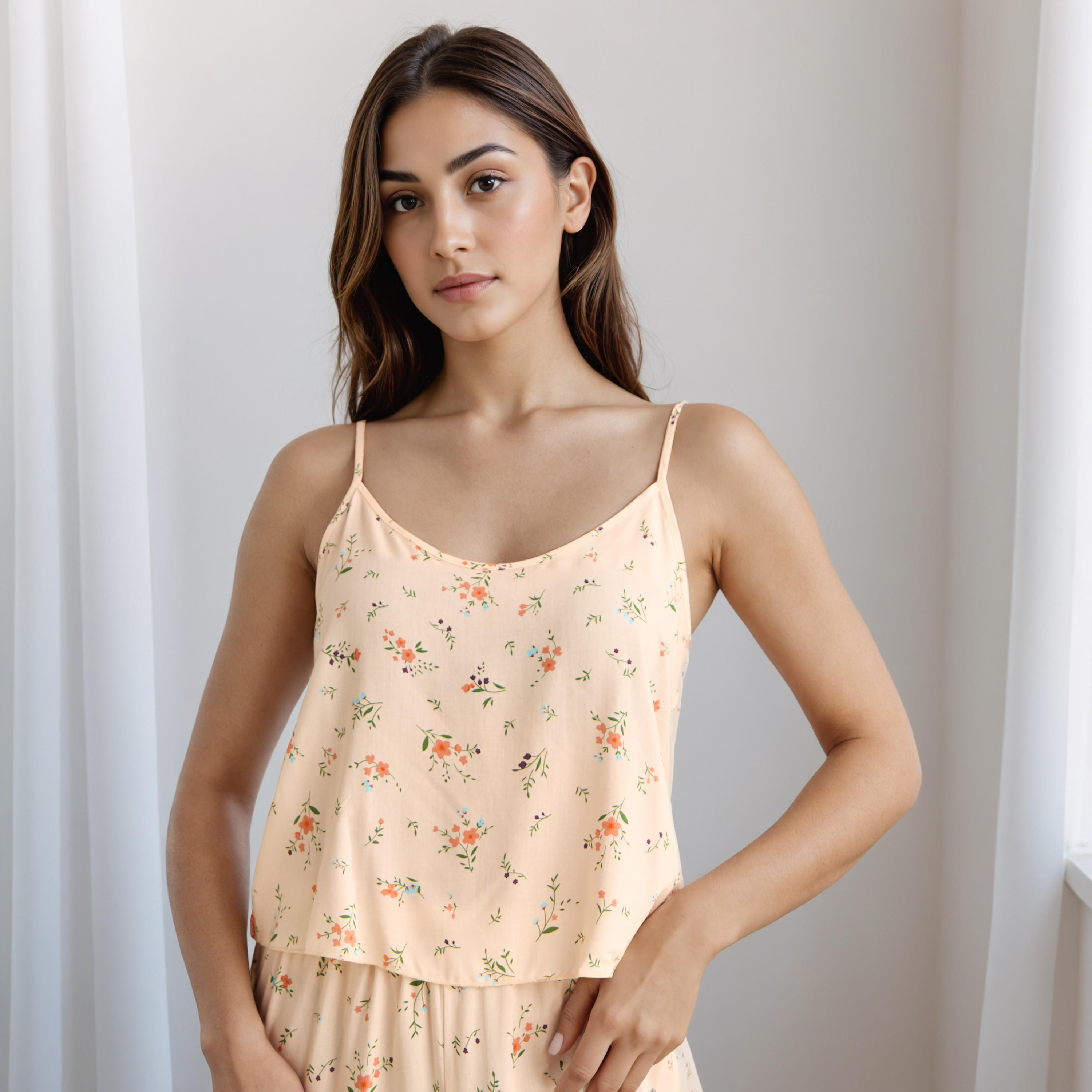 طقم روب دون أكمام وبلوزة وبنطلون بيجاما-women-clothing-nightwear-pyjamas-longsets-image-3