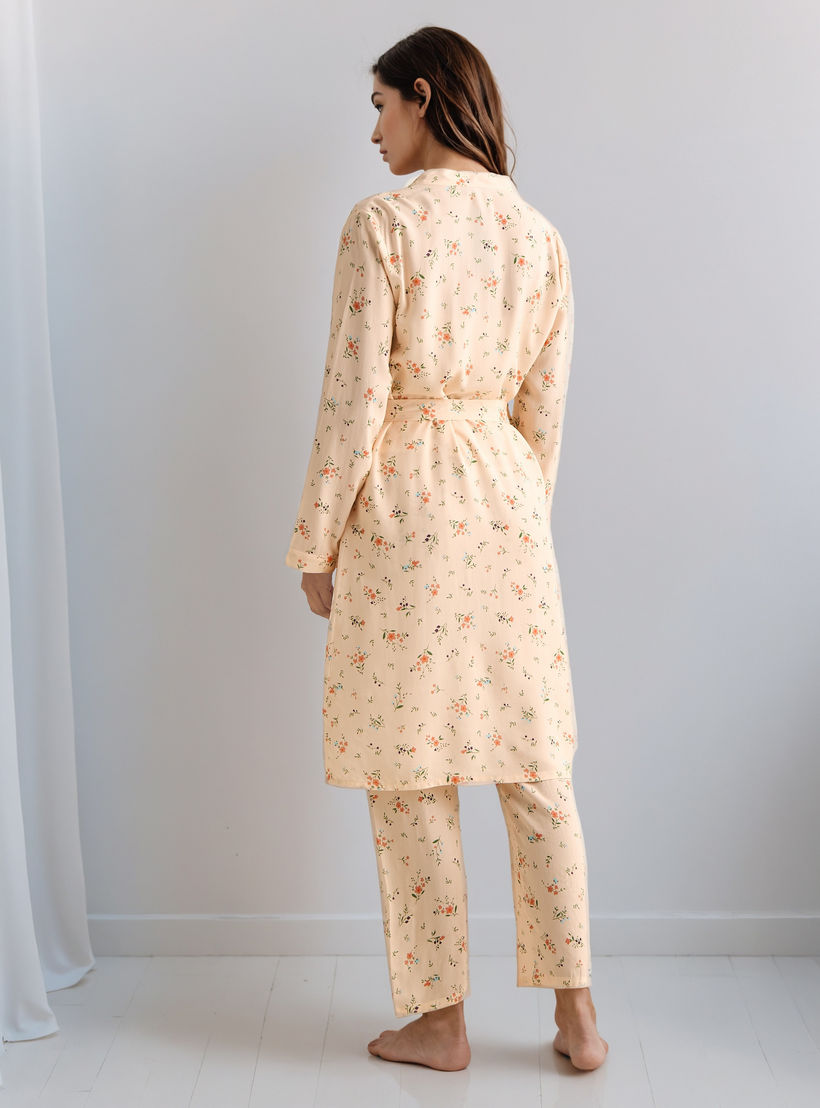طقم روب دون أكمام وبلوزة وبنطلون بيجاما-women-clothing-nightwear-pyjamas-longsets-image-5