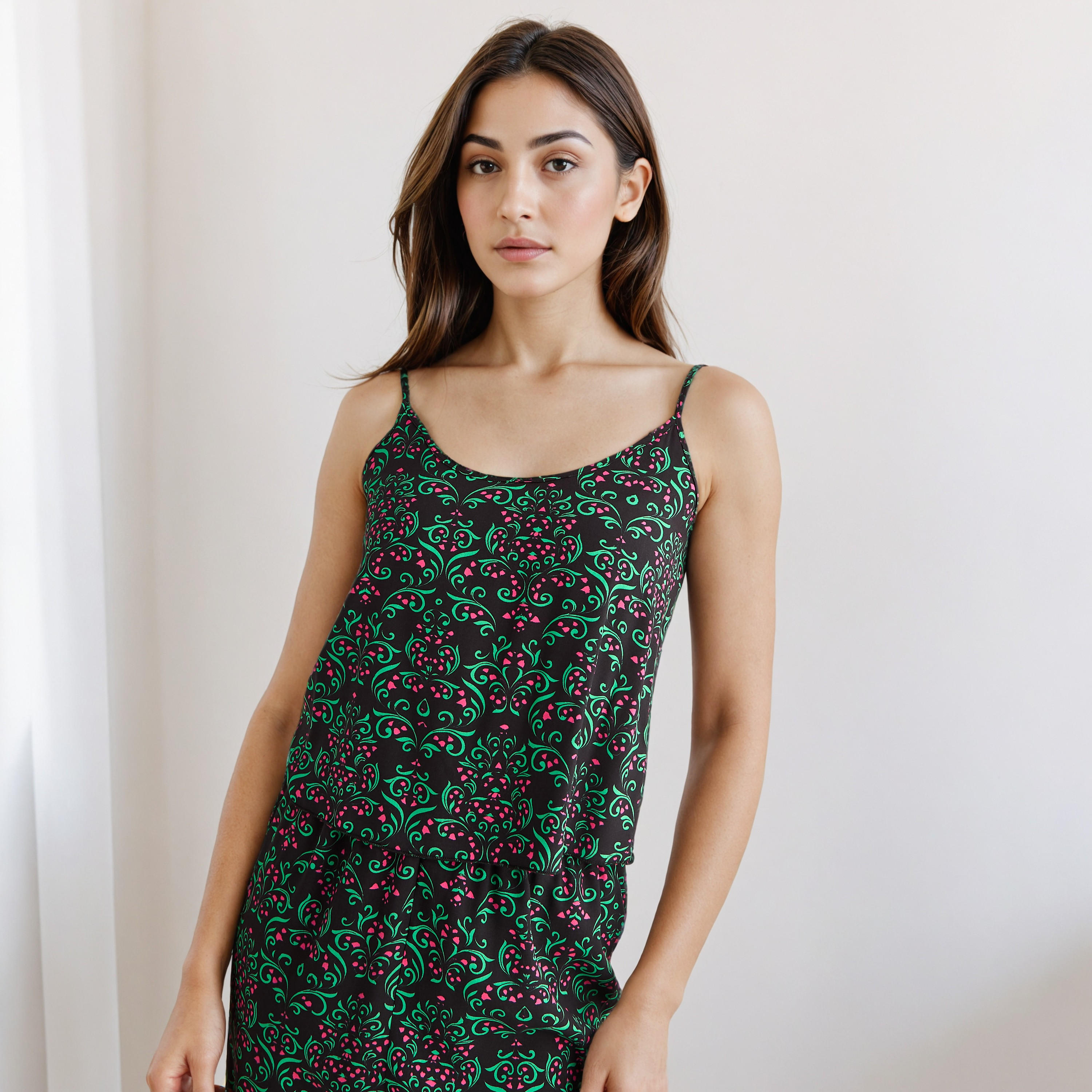 طقم بنطلون بيجاما وبلوزة دون أكمام-women-clothing-nightwear-pyjamas-longsets-image-5