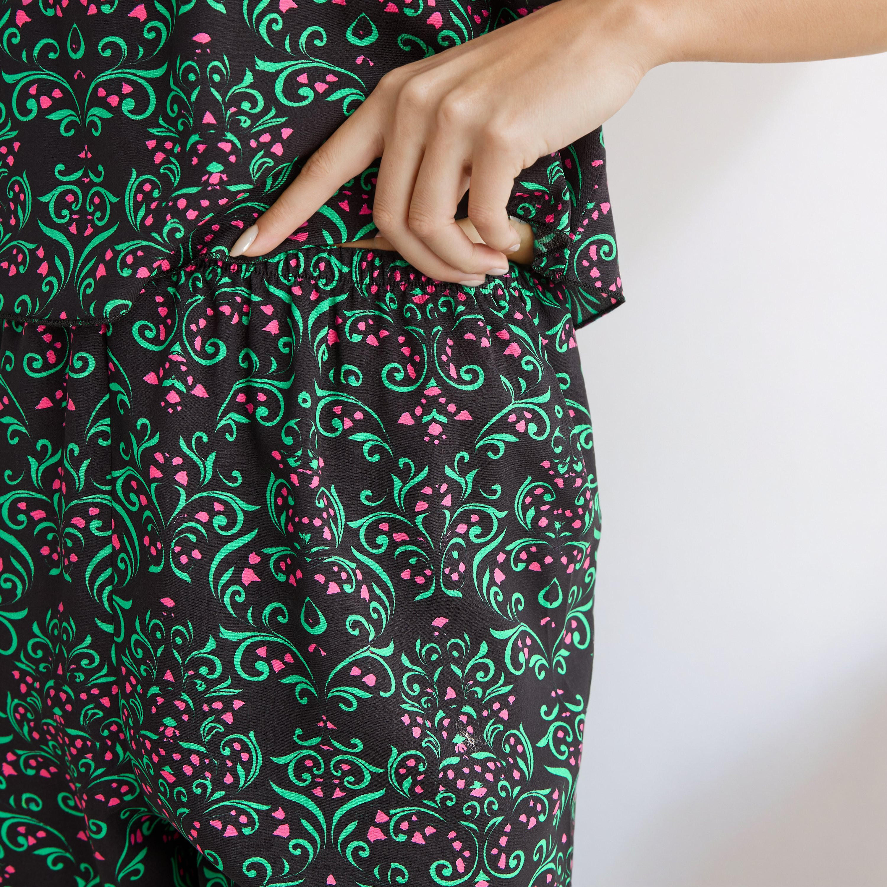 طقم بنطلون بيجاما وبلوزة دون أكمام-women-clothing-nightwear-pyjamas-longsets-image-1