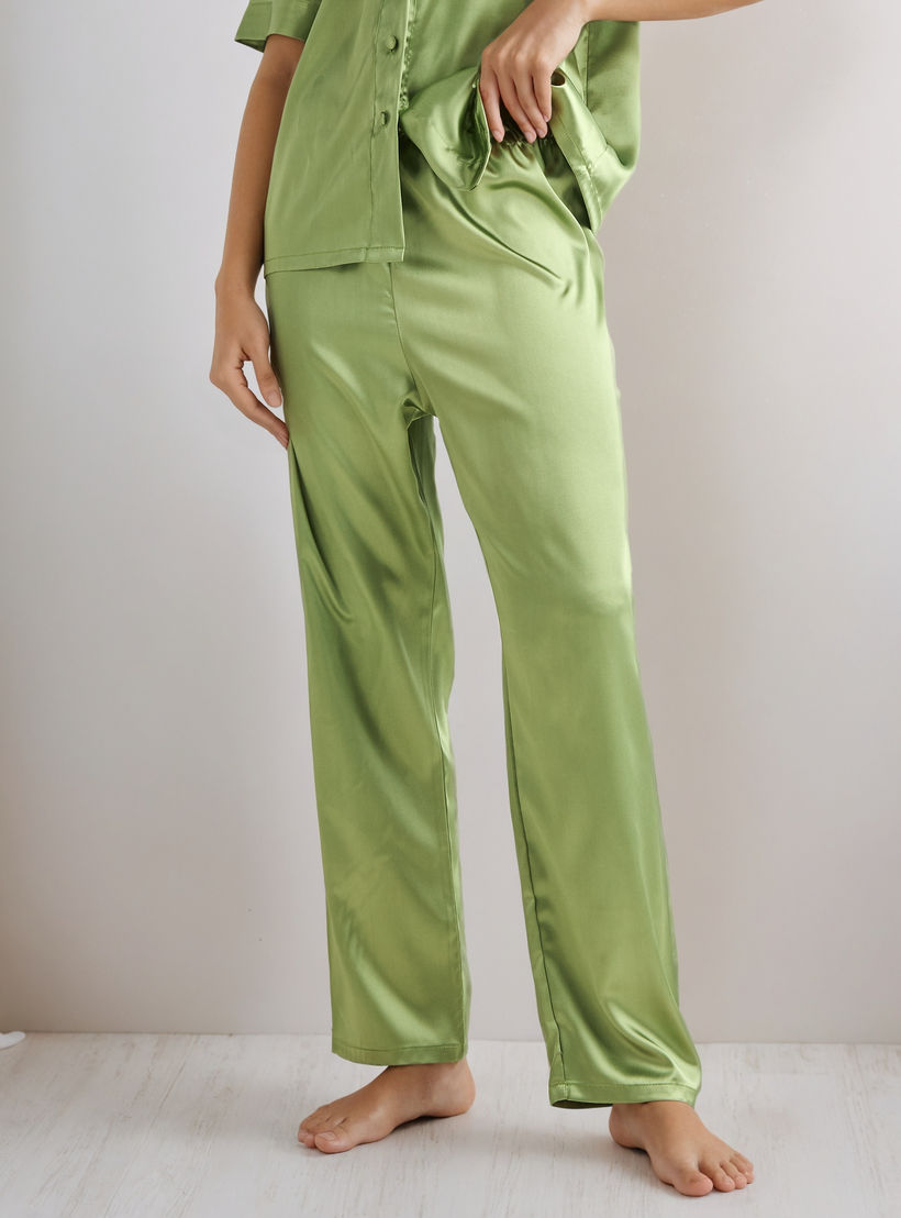 Pyjama Set Button-Down Shirt & Trousers-women-clothing-nightwear-pyjamas-longsets-image-4