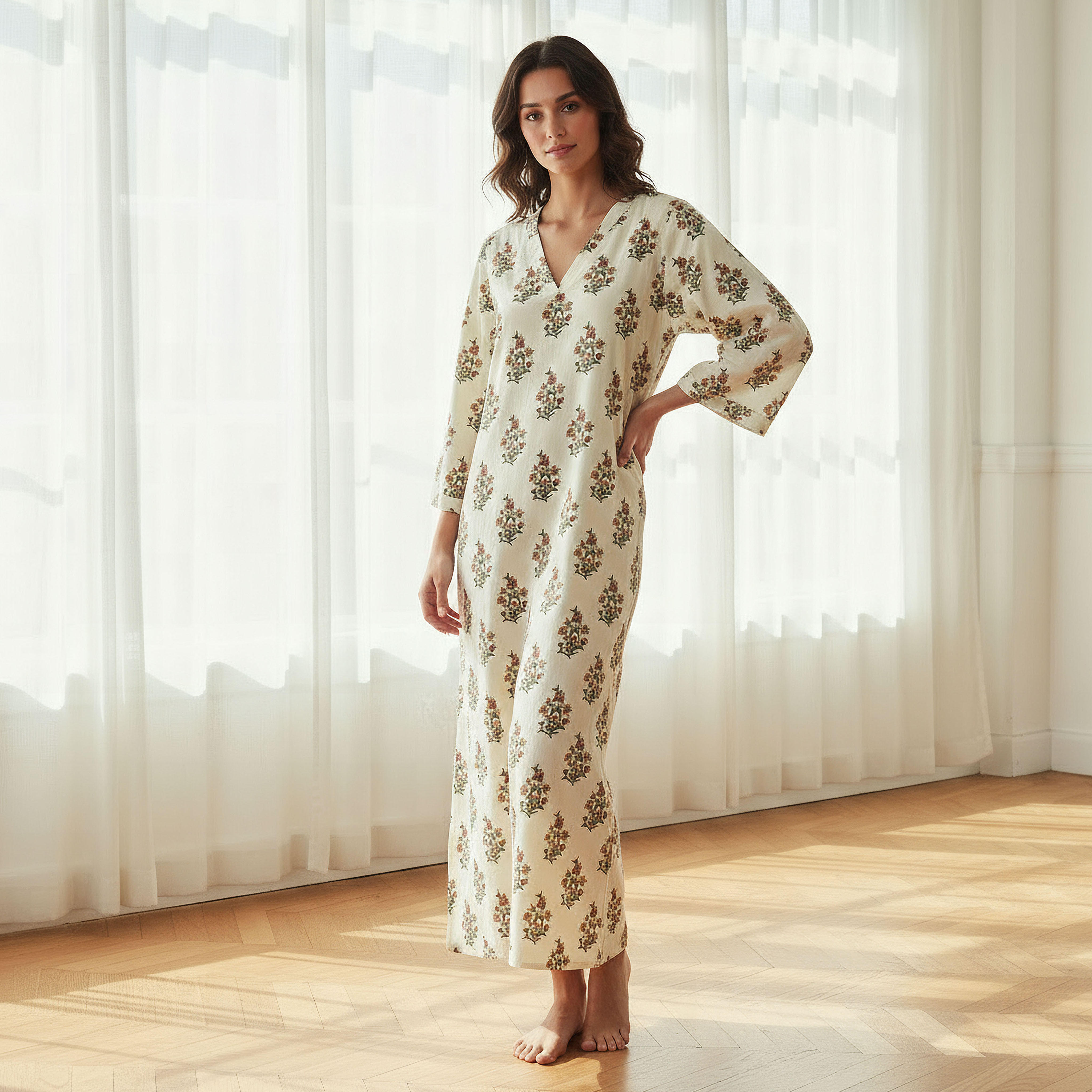 فستان نوم قطن بأكمام طويلة وطبعات-PROMO_SP_AE_2FOR149_110625-image-2