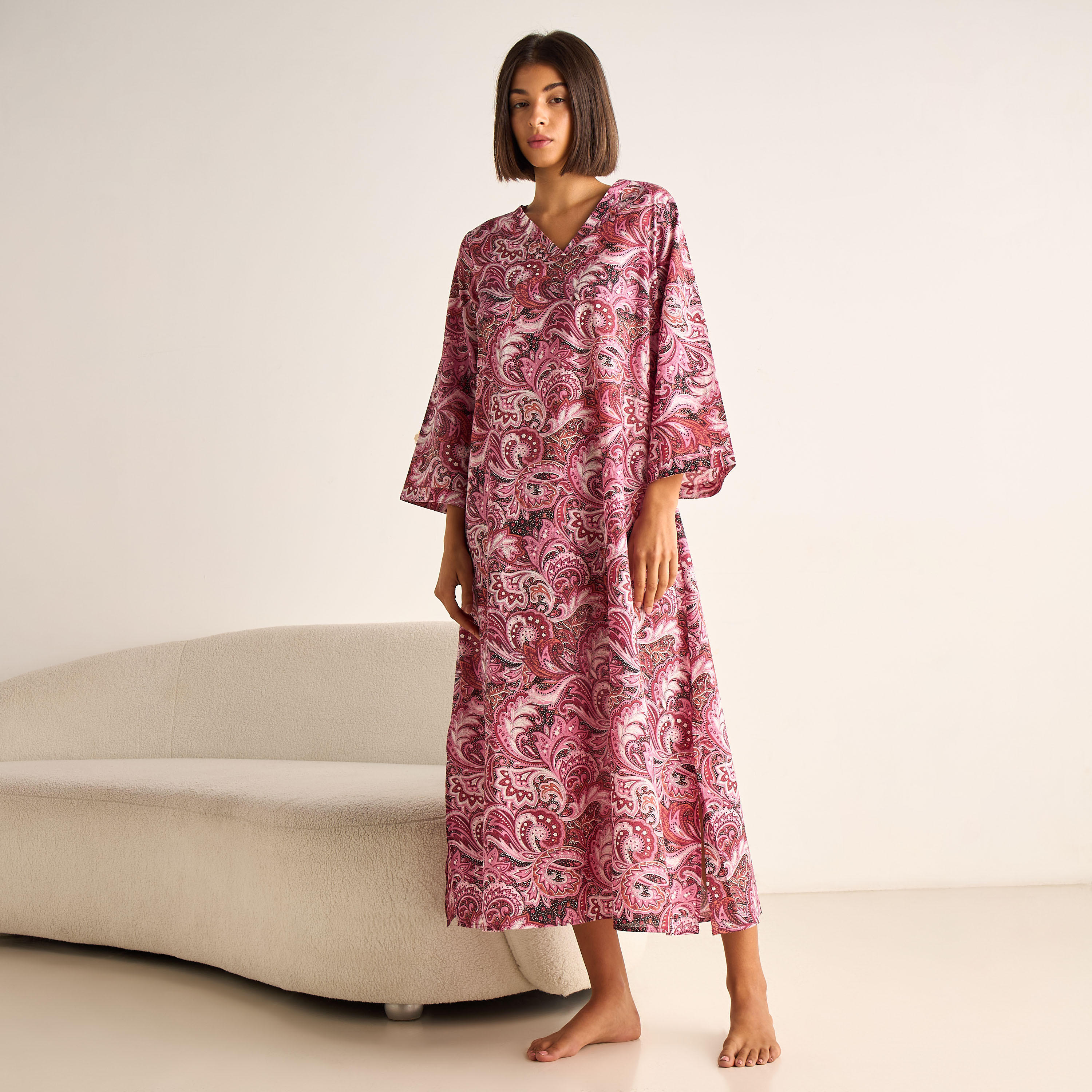 Night Dress Long Sleeves Printed Cotton-PROMO_SP_KW_BUNDLE_2FOR13_180925-image-1
