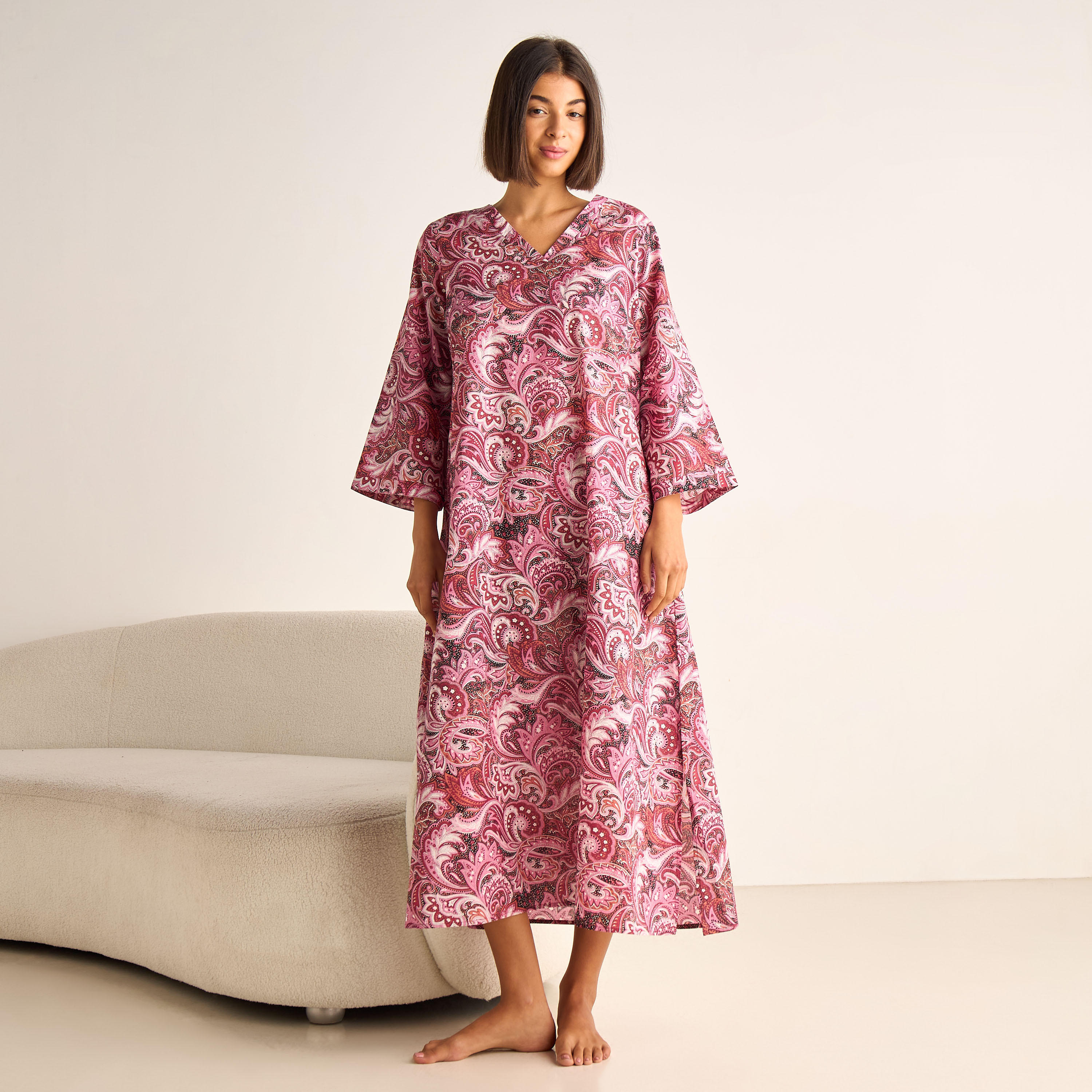 Night Dress Long Sleeves Printed Cotton-PROMO_SP_KW_BUNDLE_2FOR13_180925-image-2