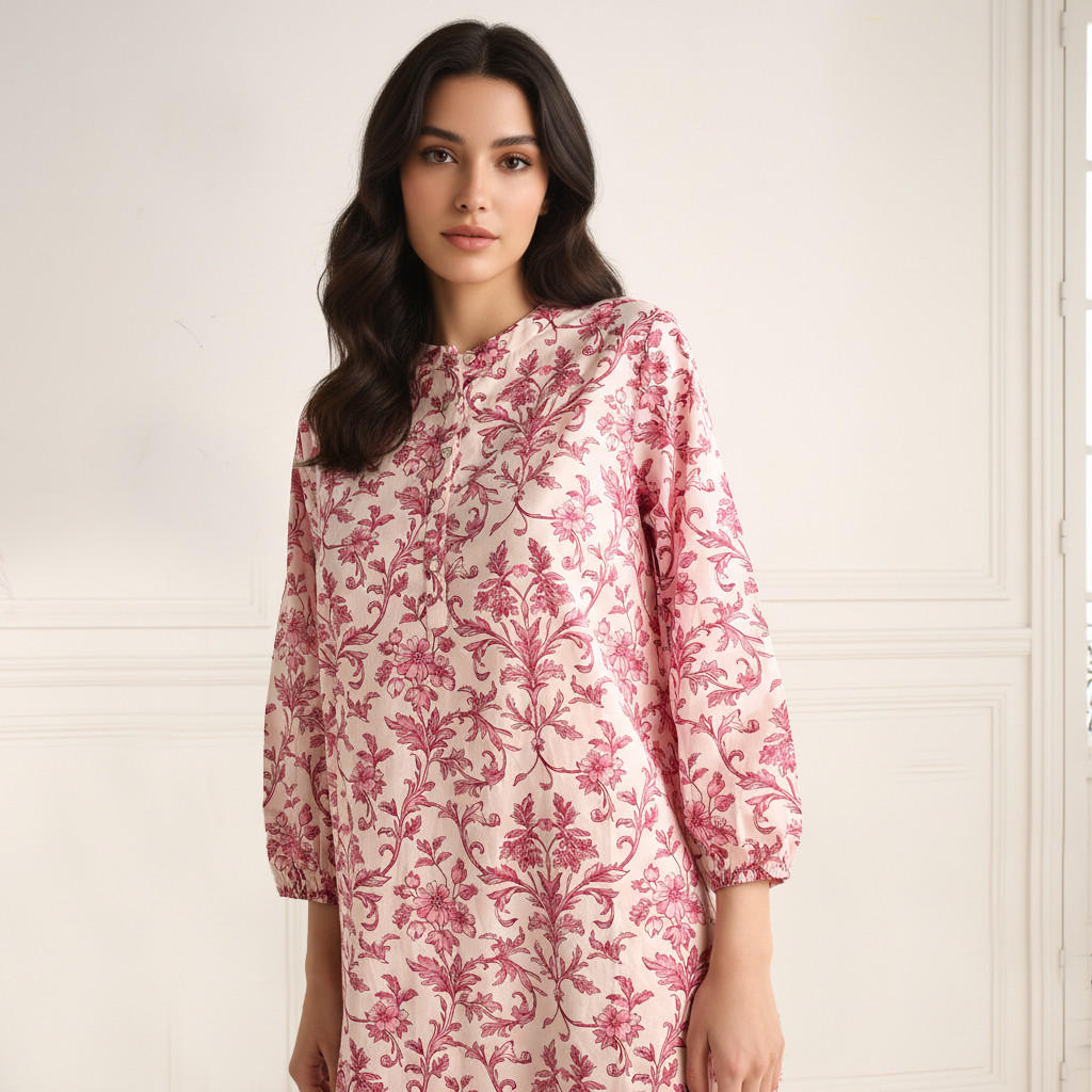 Night Dress Long Sleeves Printed Cotton-PROMO_SP_AE_2FOR149_110625-image-3