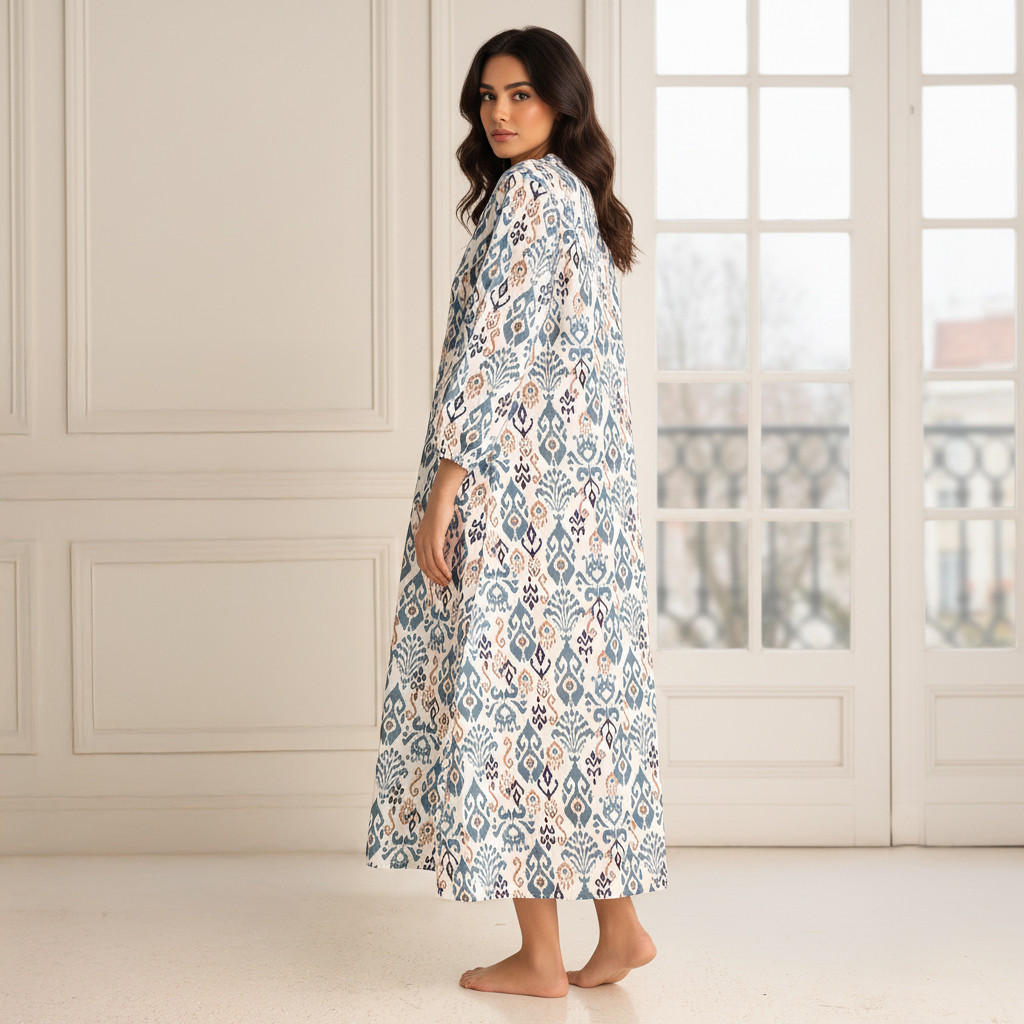 Night Dress Long Sleeves Printed Cotton-PROMO_SP_AE_2FOR149_110625-image-2