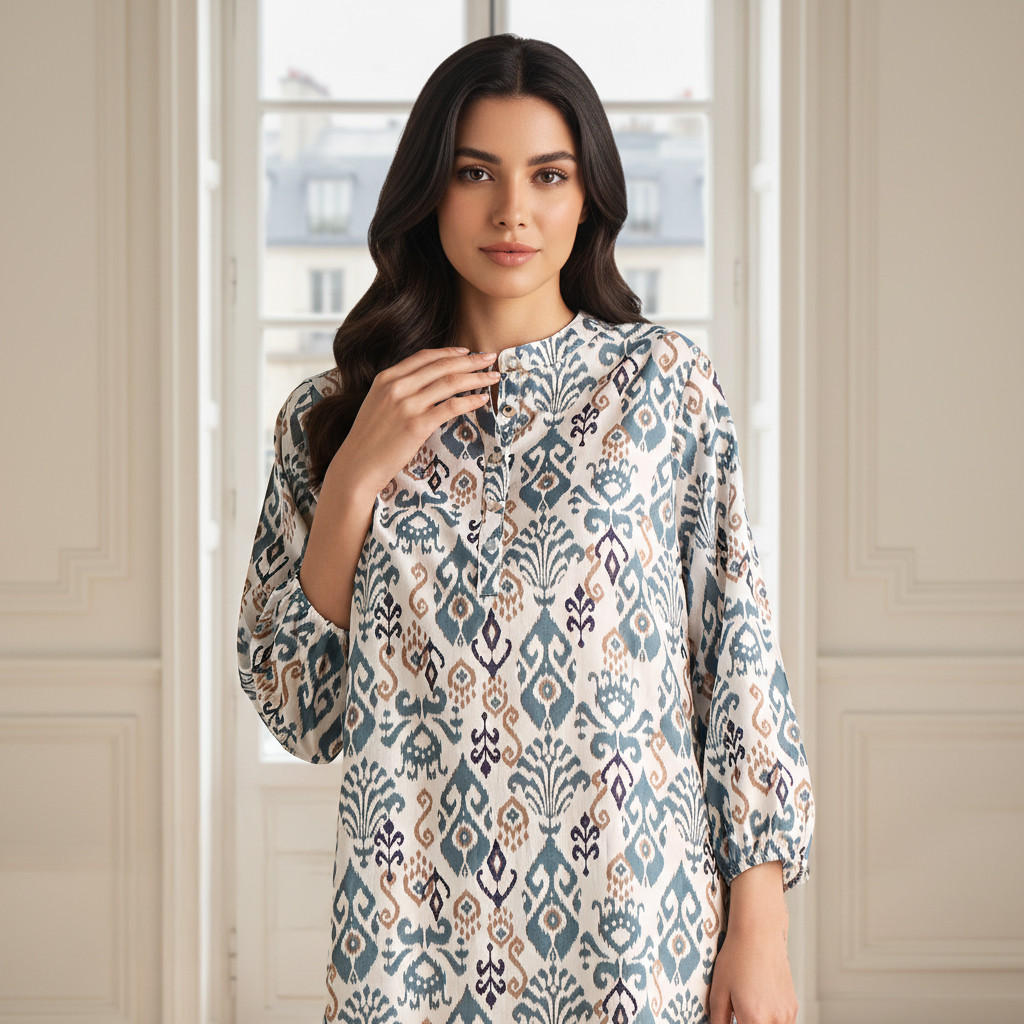 Night Dress Long Sleeves Printed Cotton-PROMO_SP_AE_2FOR149_110625-image-4