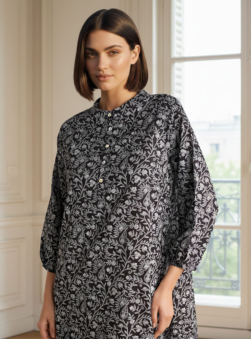 Night Dress Long Sleeves Printed Cotton-PROMO_SP_AE_2FOR149_110625-image-4