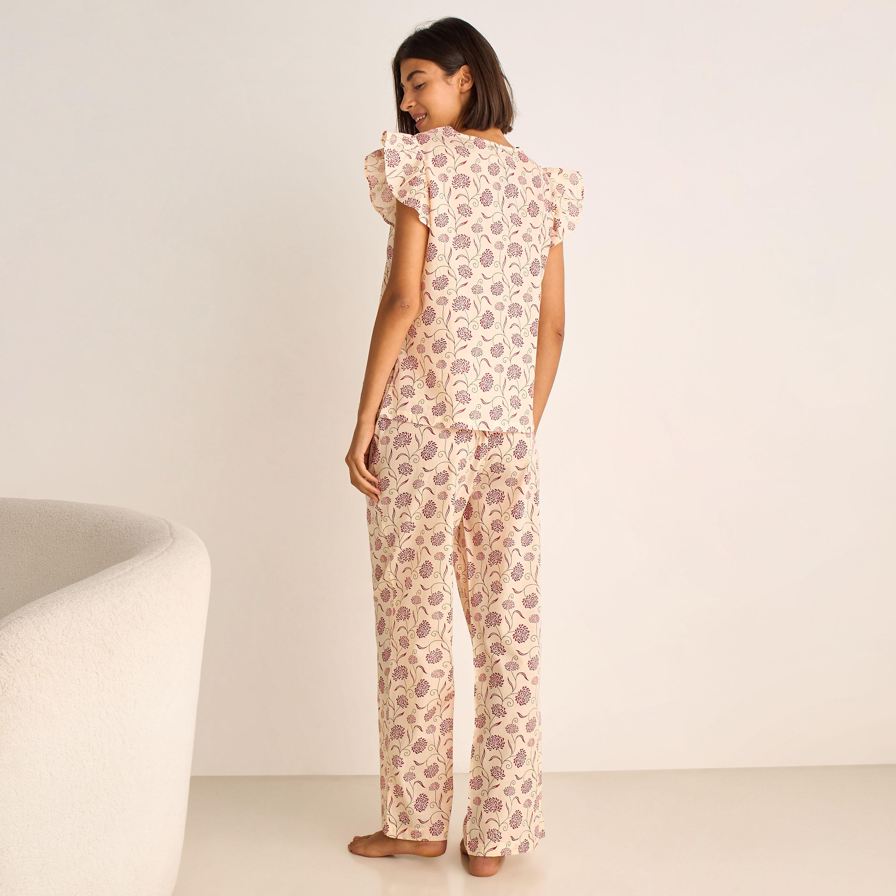 Pyjama Set Top & Pants Cotton-women-clothing-nightwear-pyjamas-longsets-image-4