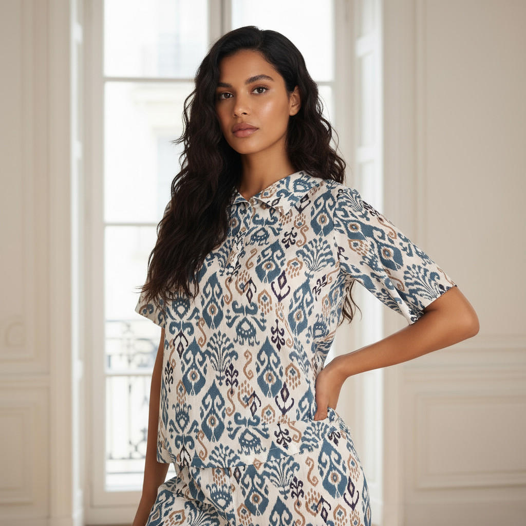 Pyjama Set Top & Pants Cotton-women-clothing-nightwear-pyjamas-longsets-image-2