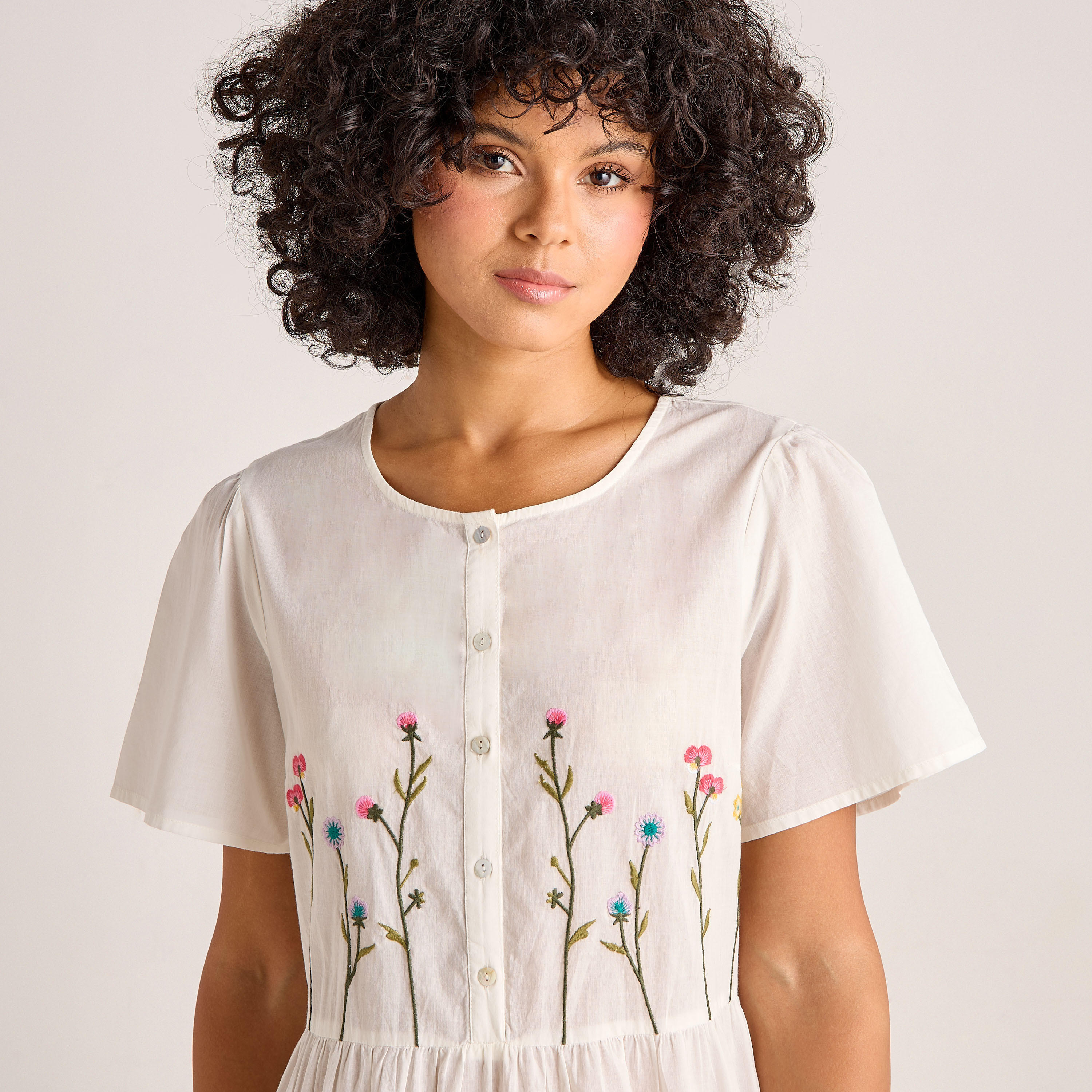 Night Dress Short Sleeves with Floral Embroidery Cotton-PROMO_SP_AE_2FOR149_110625-image-3