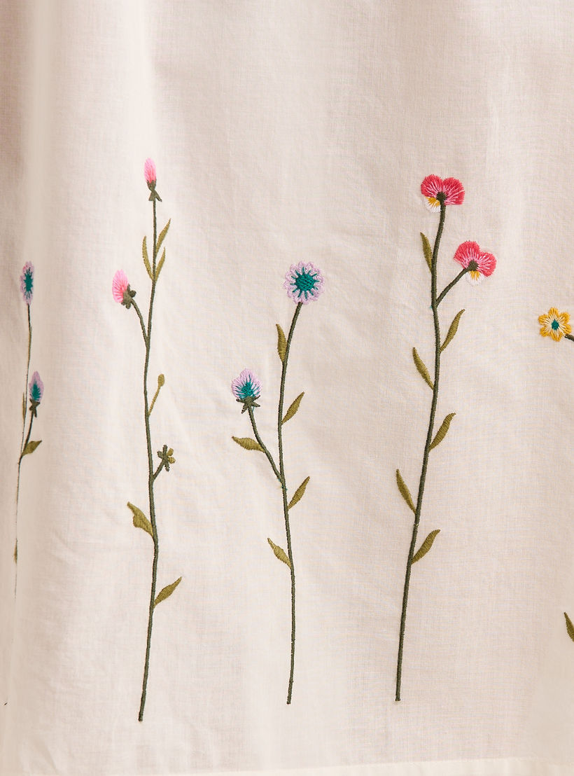 Night Dress Short Sleeves with Floral Embroidery Cotton-PROMO_SP_AE_2FOR149_110625-image-5