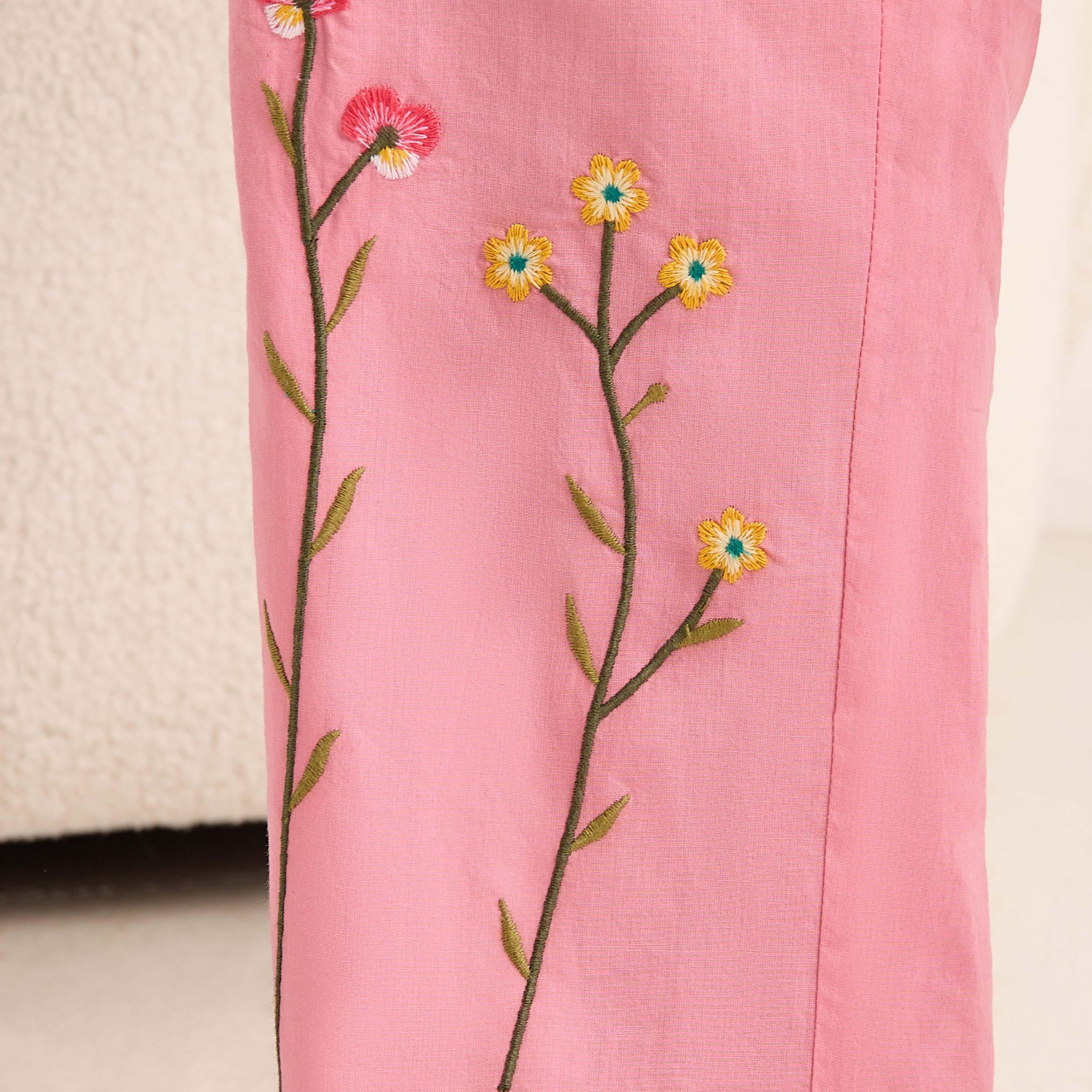 Pyjama Set Button-Down Top and Pants Cotton-women-clothing-nightwear-pyjamas-longsets-image-6
