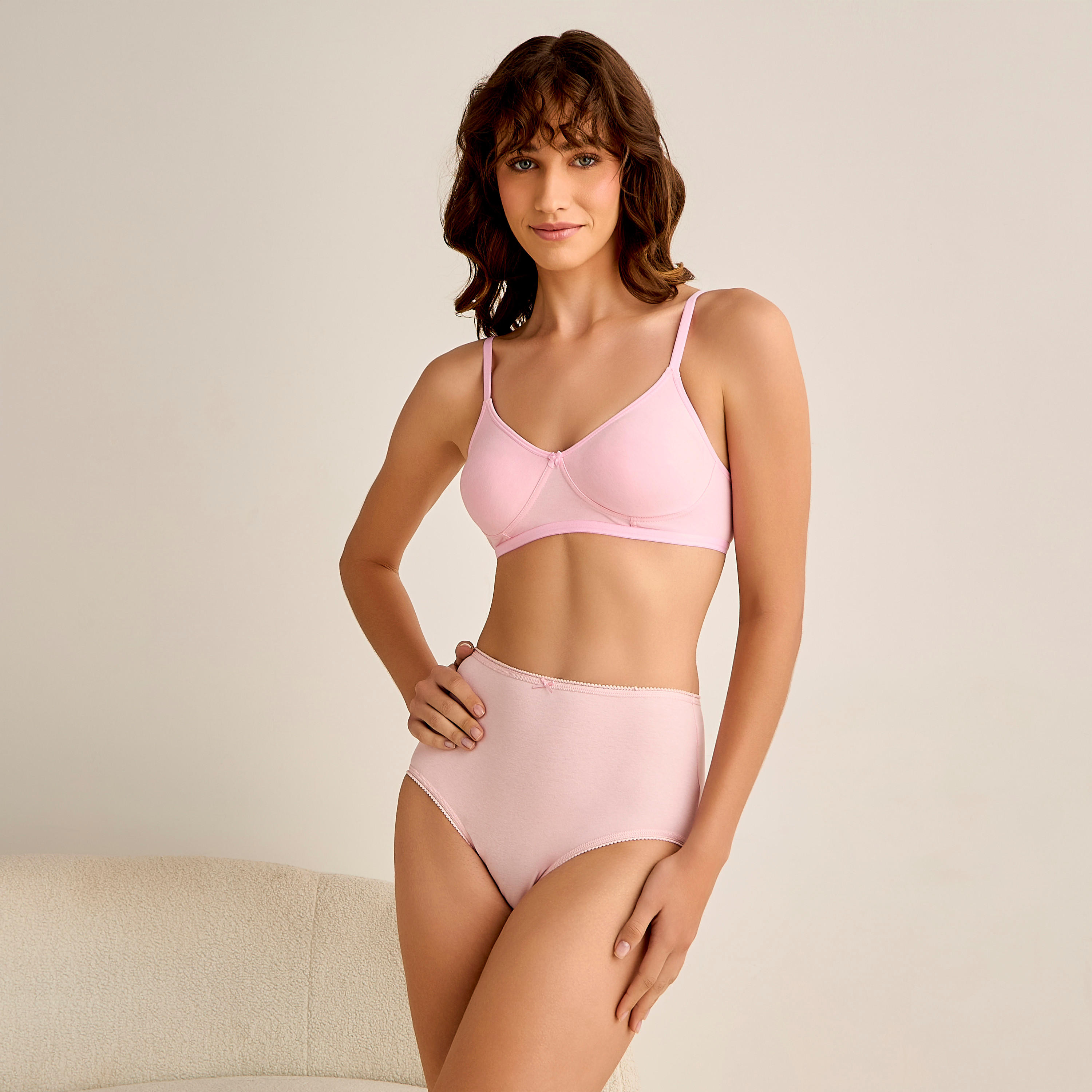 Bow Detail Non-Wired Non-Padded Bra-women-clothing-lingerie-bras-image-5