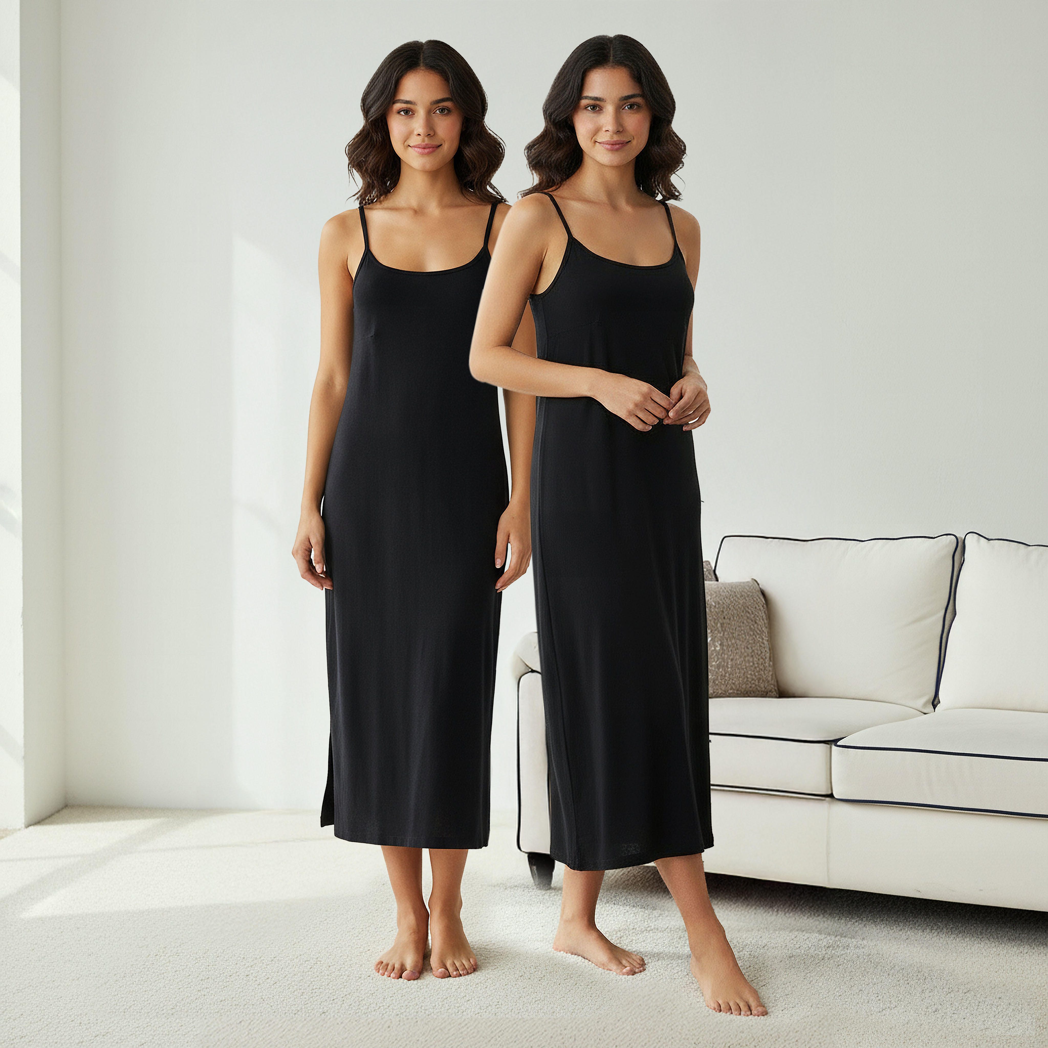 فستان سهل الارتداء بحمالات قابلة للتعديل-women-clothing-nightwear-nighties-image-6