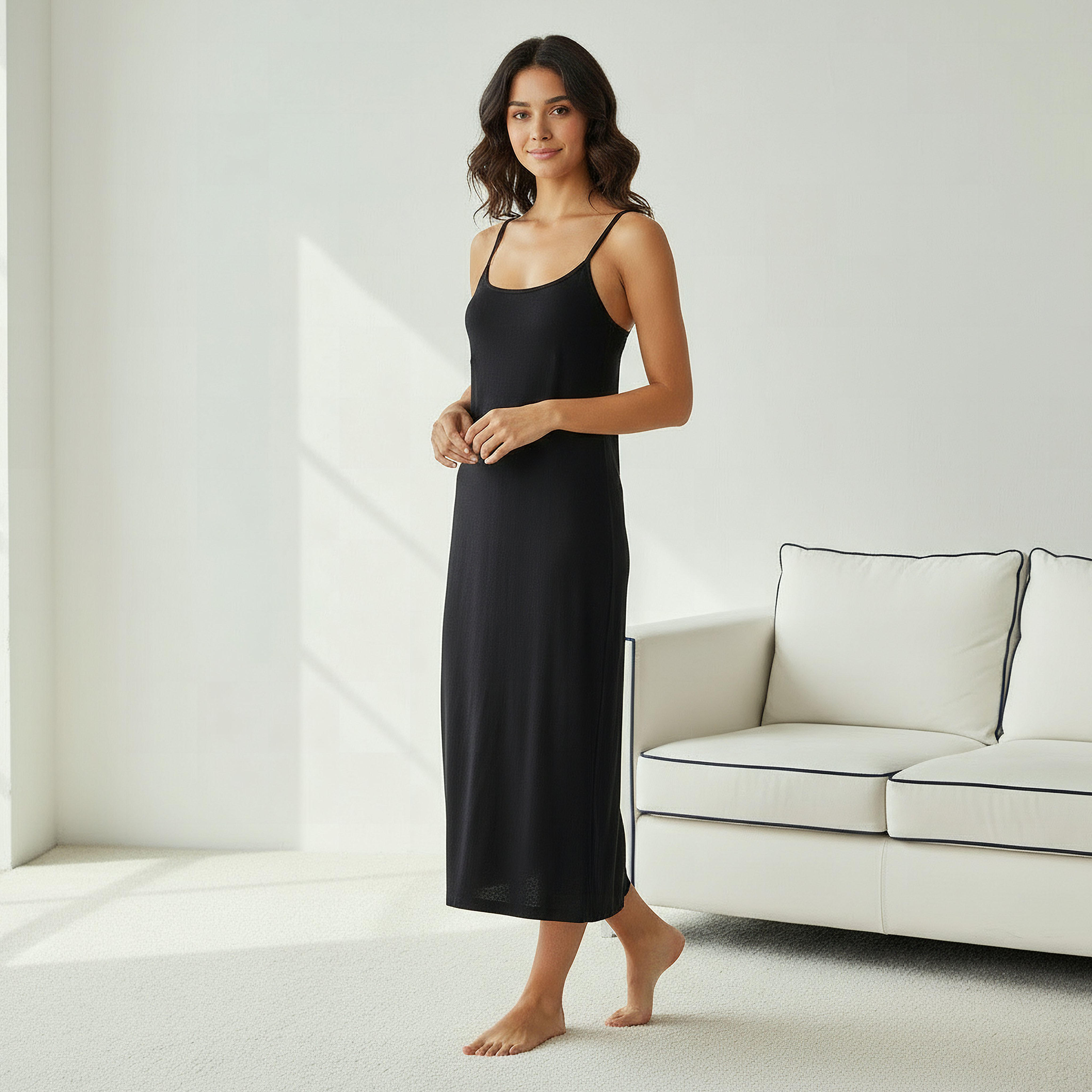Slip Dress with Adjustable Strap-women-clothing-nightwear-nighties-image-2