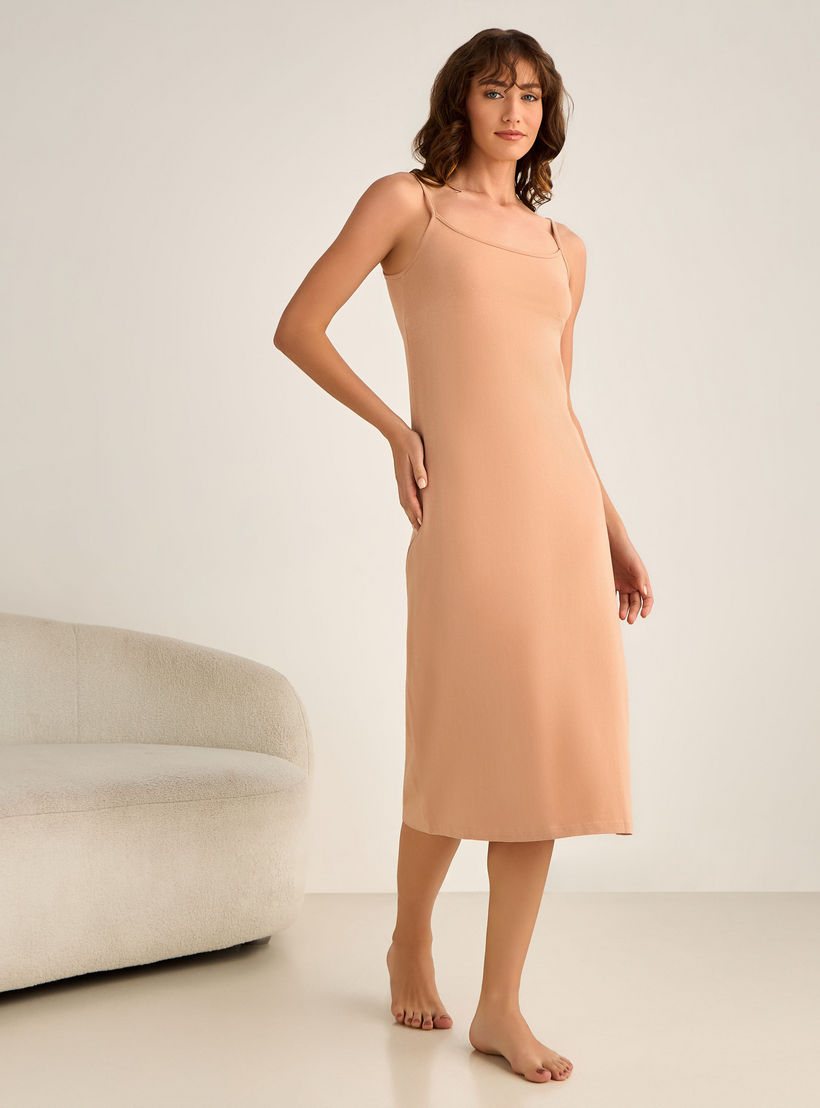 فستان داخلي بحمالات قابلة للتعديل - طقم من قطعتين-women-clothing-nightwear-nighties-image-3