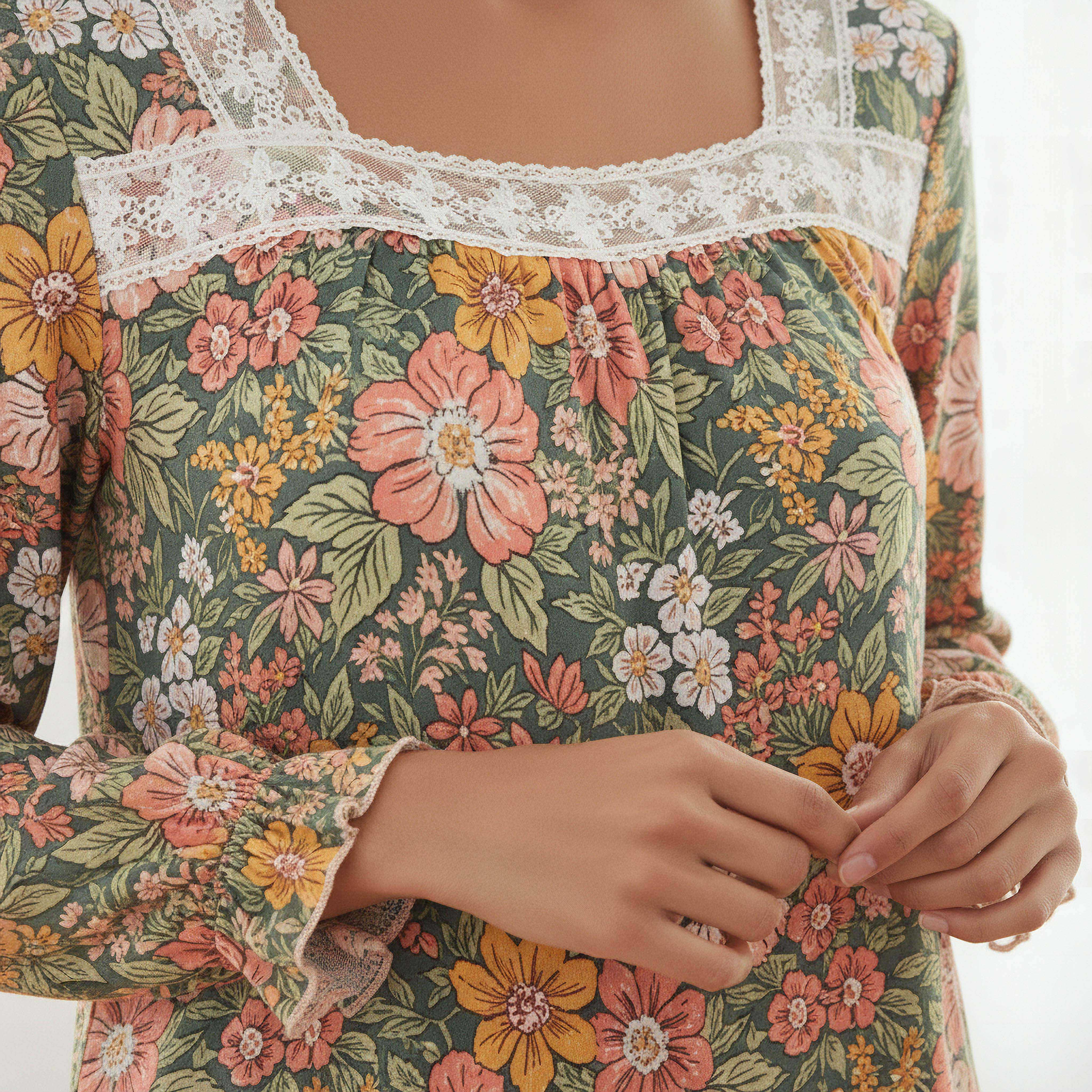 Pyjama Set Top & Trousers-women-clothing-nightwear-pyjamas-longsets-image-5