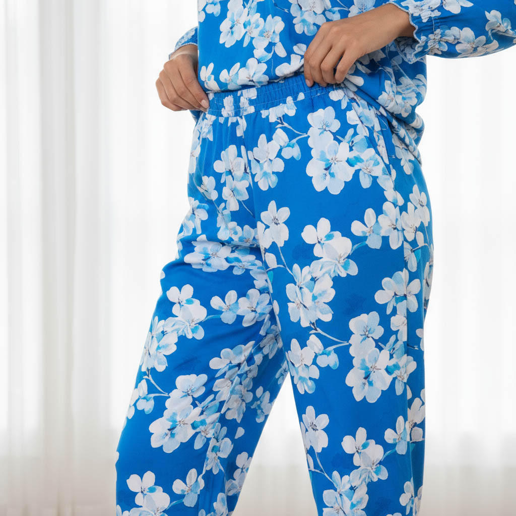 طقم بيجاما بلوزة وبنطلون-women-clothing-nightwear-pyjamas-longsets-image-6