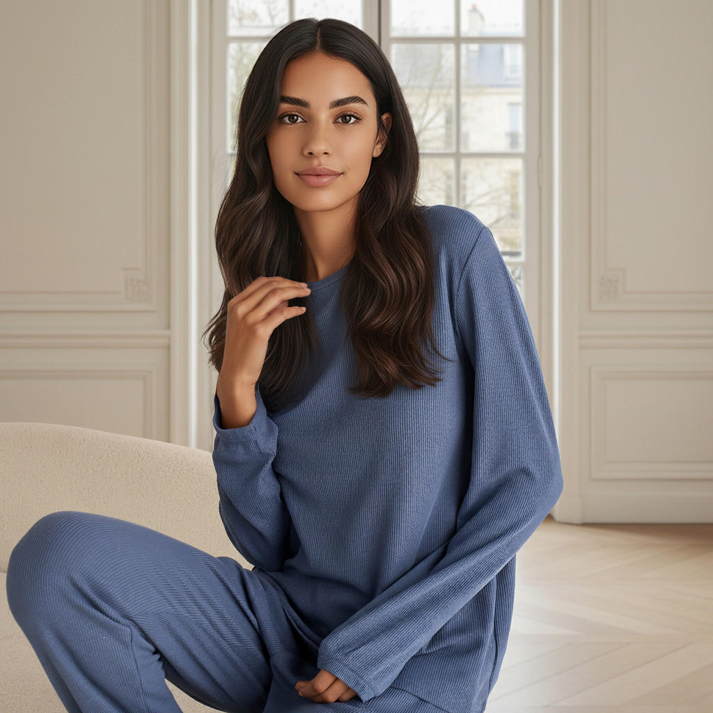 Pyjama Set Top & Pants-women-clothing-nightwear-pyjamas-longsets-image-2