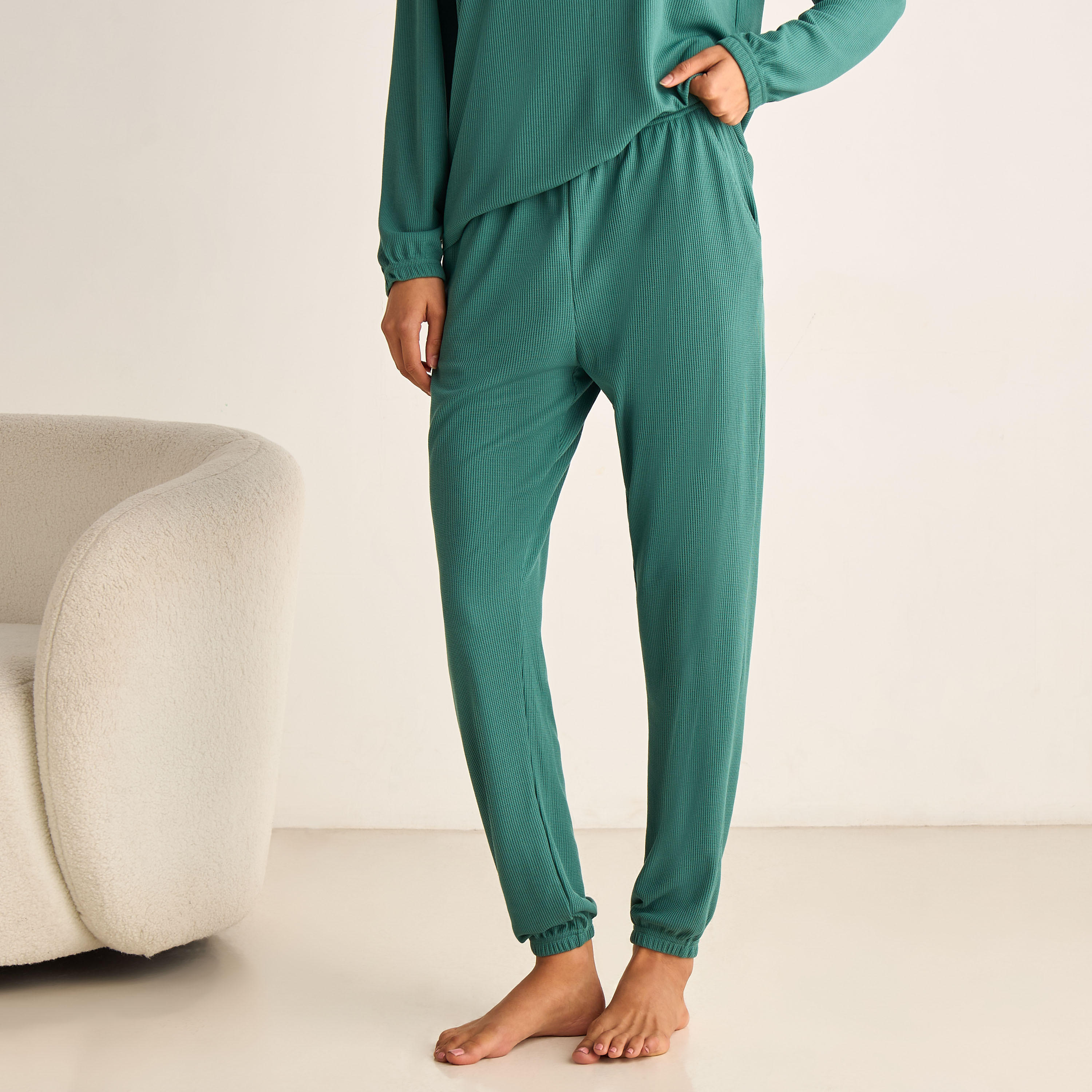 طقم بيجاما بلوزة وبنطلون-women-clothing-nightwear-pyjamas-longsets-image-2