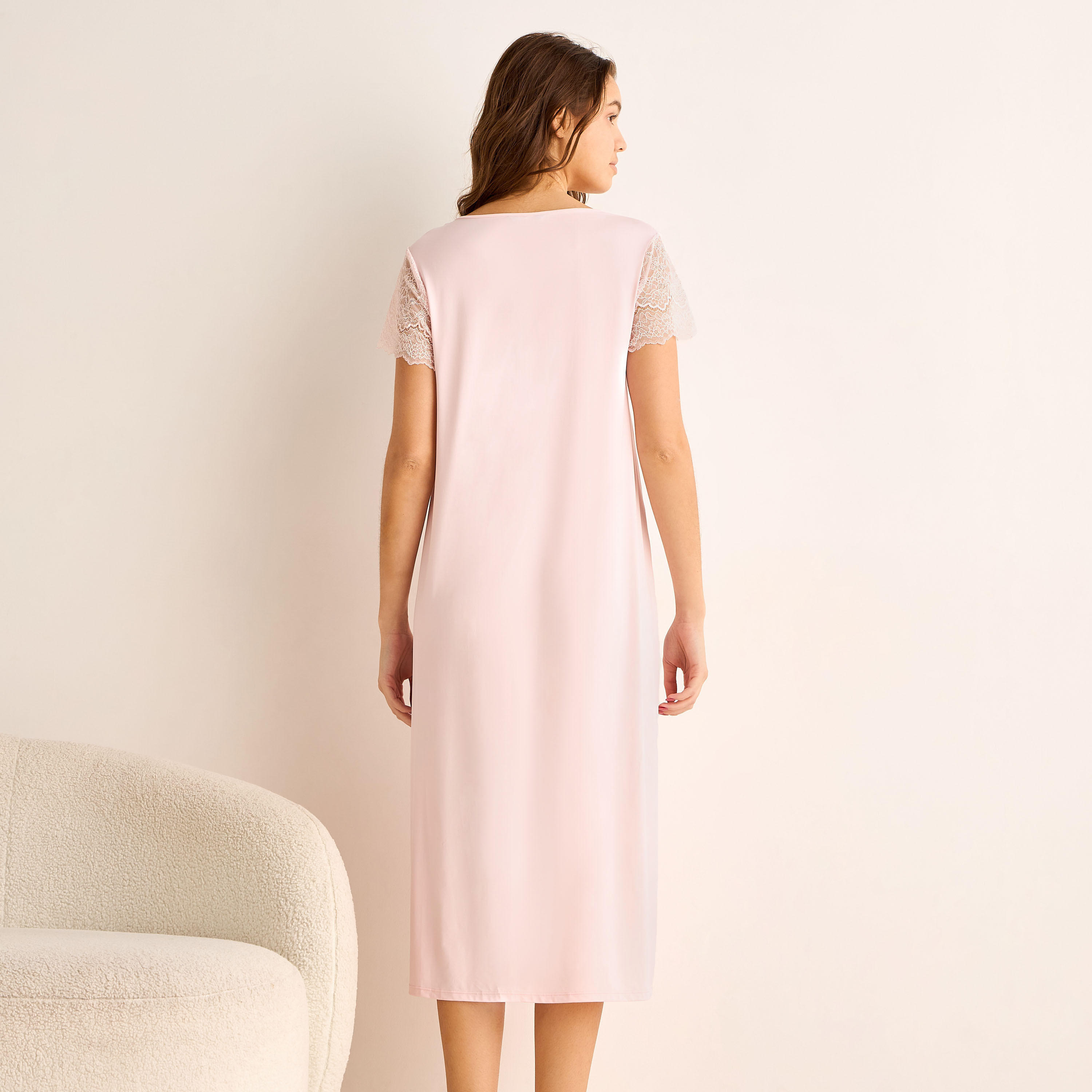 Midi Night Dress Lace Sleeves-PROMO_SP_AE_2FOR99_110625-image-3