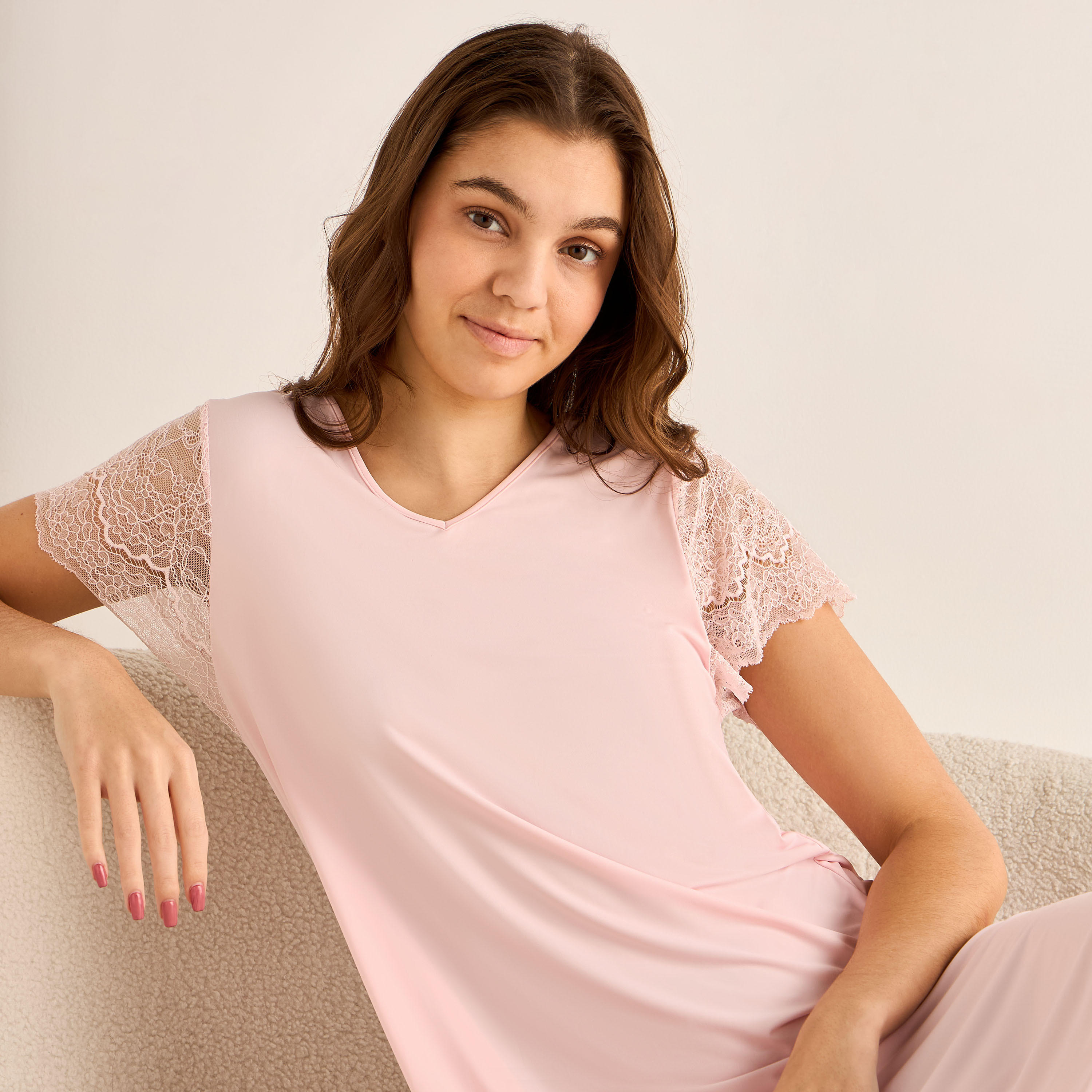 Midi Night Dress Lace Sleeves-PROMO_SP_AE_2FOR99_110625-image-5