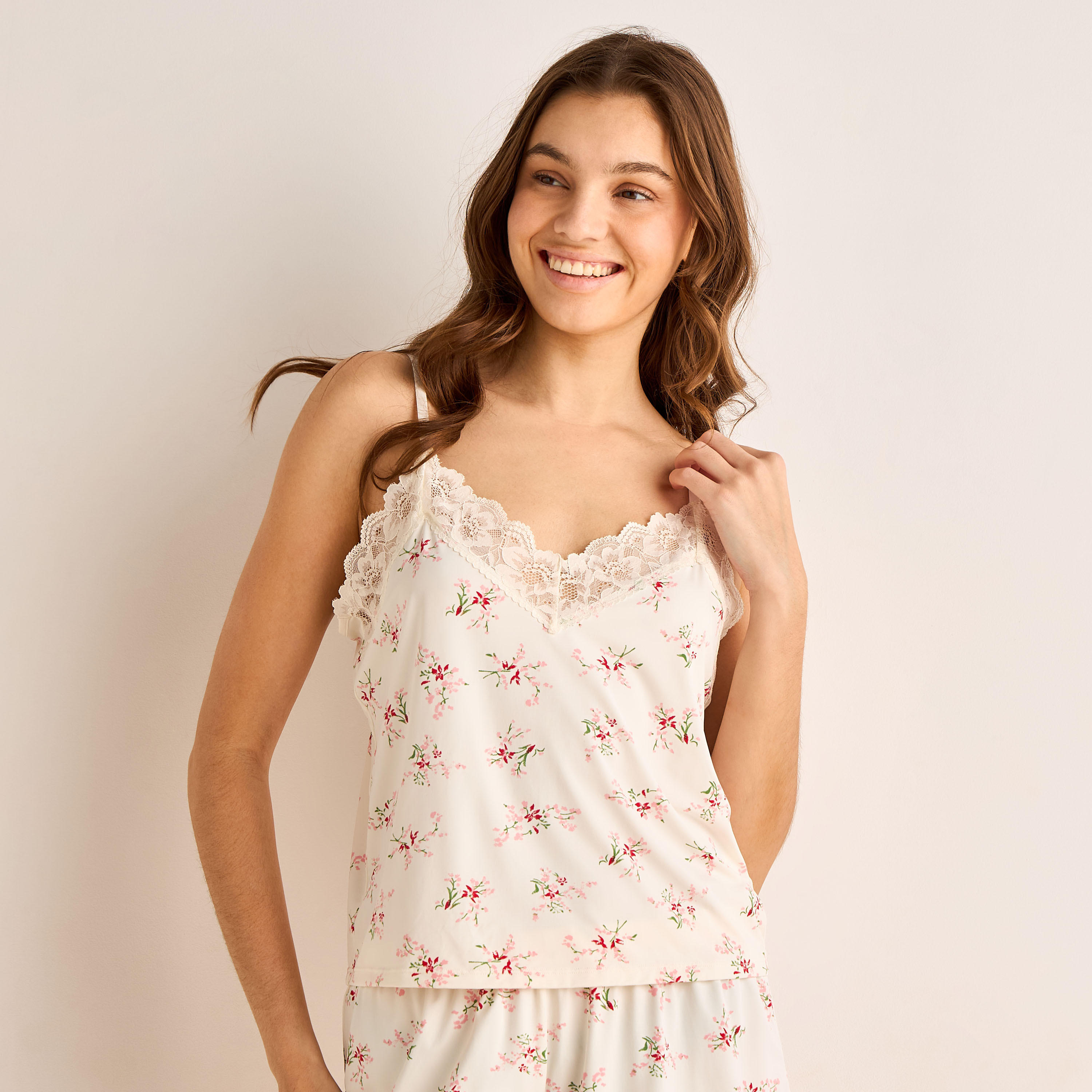 Pyjama Set Adjustable Strap Top & Shorts-women-clothing-nightwear-pyjamas-shortsets-image-2