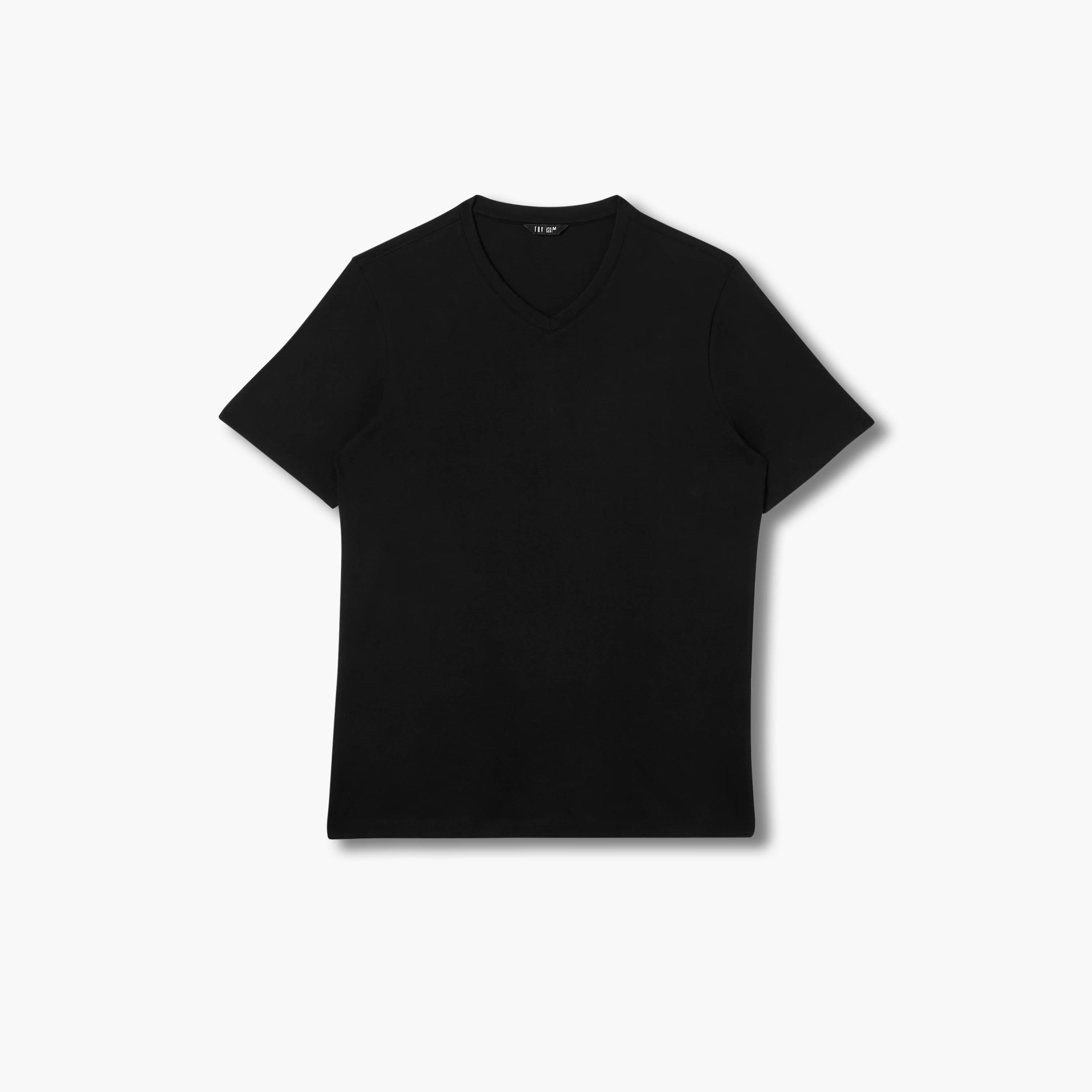 تيشيرت رجالي بقصة عادية وياقة V وأكمام قصيرة - طقم من 2-men-clothing-tshirtsandpolos-tshirts-image-4