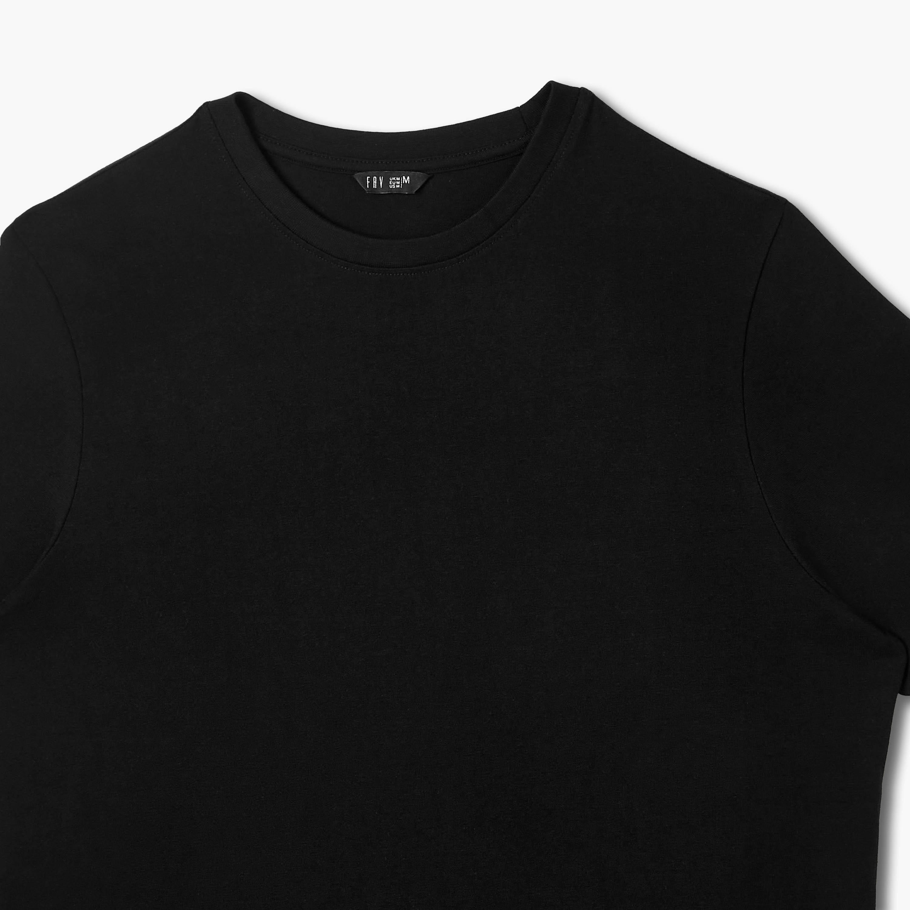 تيشيرتات بياقة ضيقة وأكمام قصيرة للرجال - طقم من قطعتين-men-clothing-tshirtsandpolos-tshirts-image-7