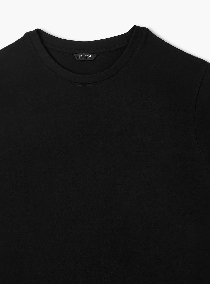 تيشيرتات بياقة ضيقة وأكمام قصيرة للرجال - طقم من قطعتين-men-clothing-tshirtsandpolos-tshirts-image-7