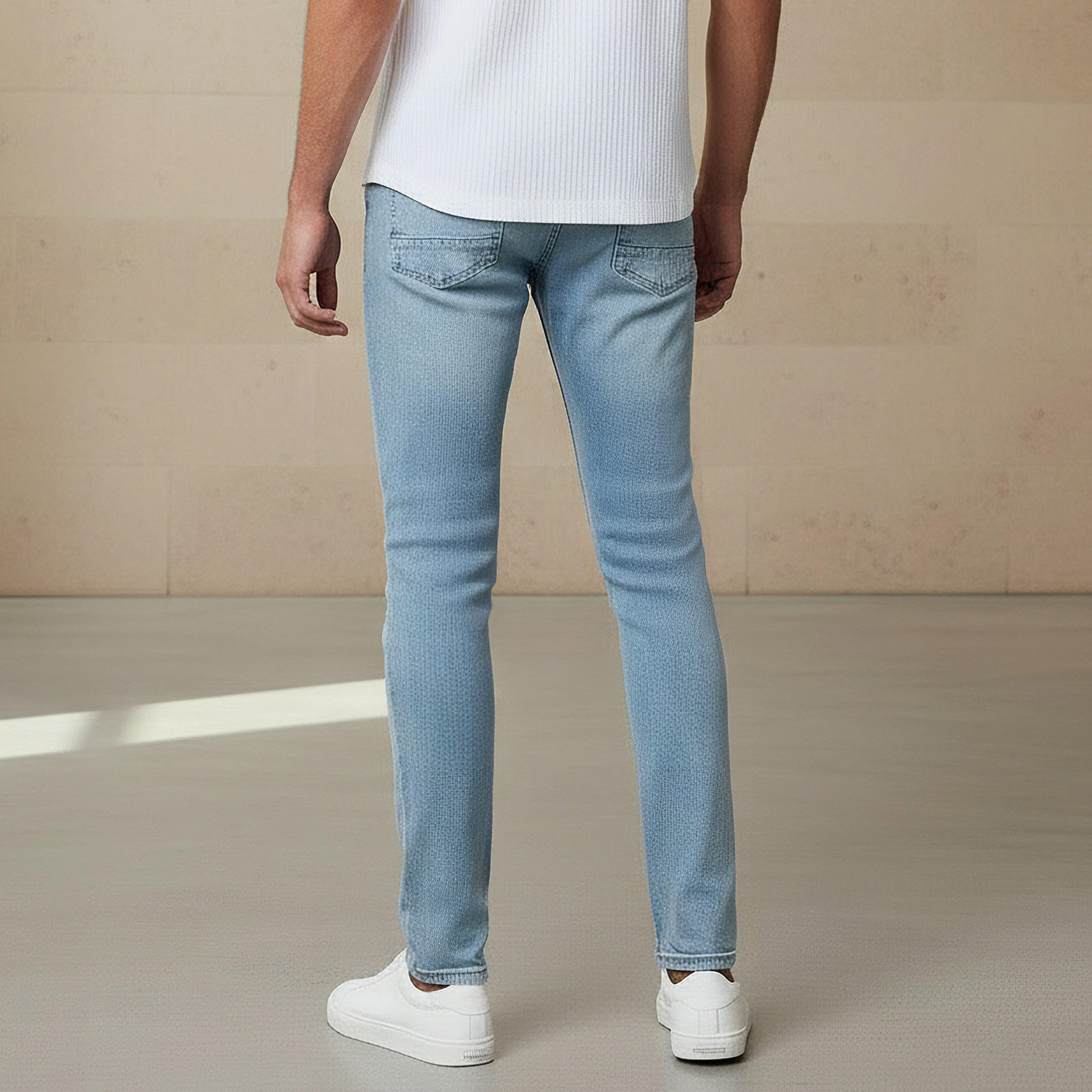 Men Skinny Fit Flexi Waist Pocket Jeans-men-clothing-bottoms-jeans-image-3