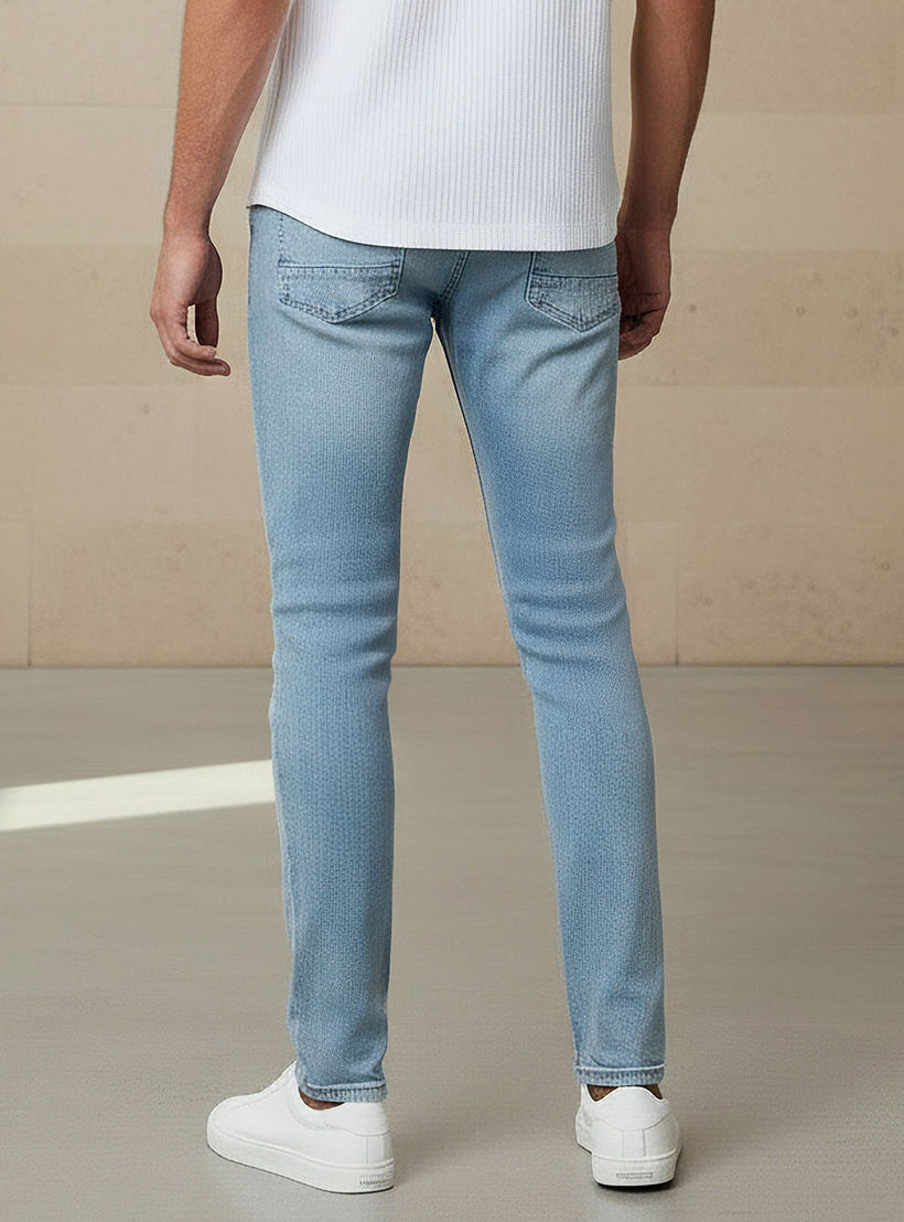 Men Skinny Fit Flexi Waist Pocket Jeans-men-clothing-bottoms-jeans-image-3
