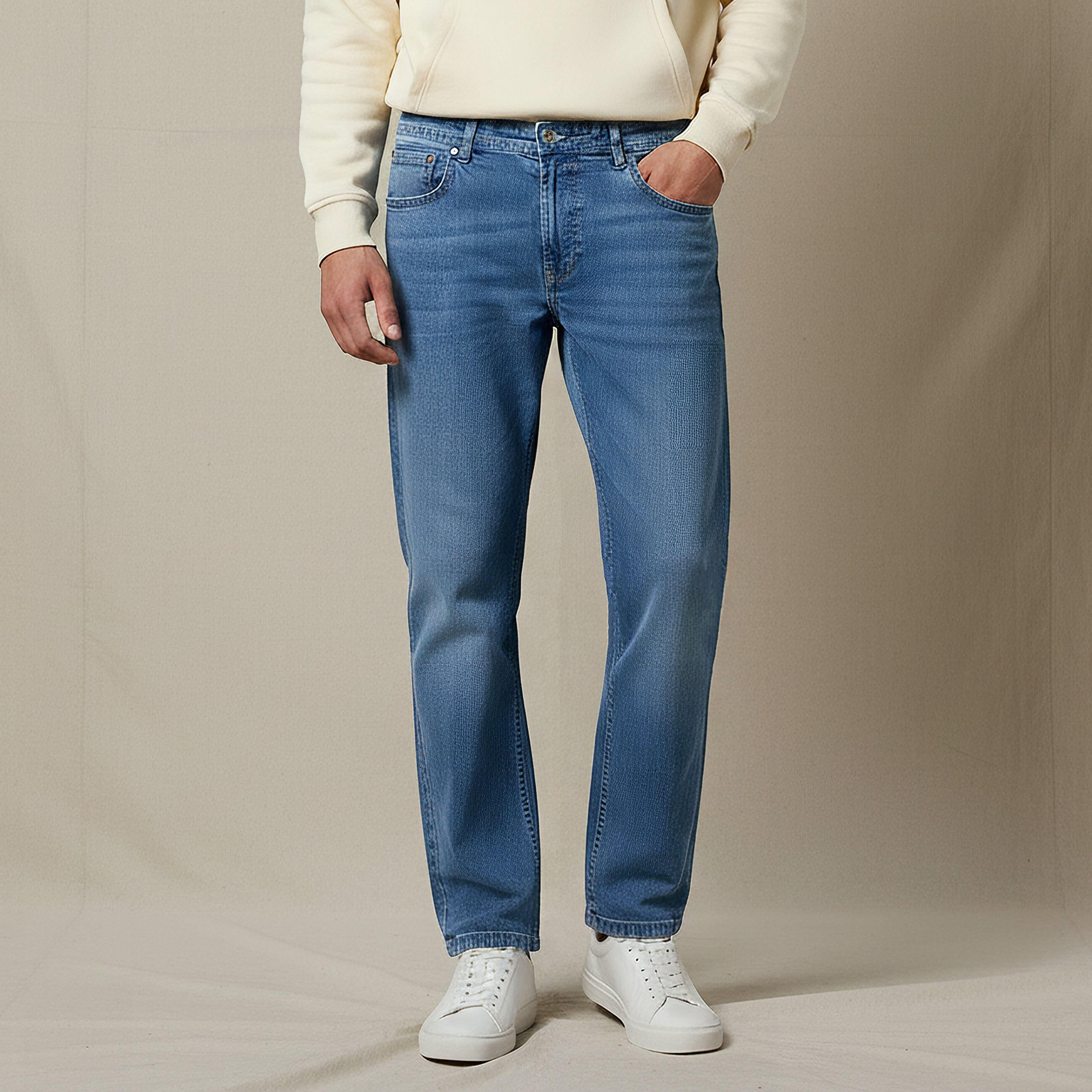 Men Straight Fit Mid-Rise Jeans-men-clothing-bottoms-jeans-image-1