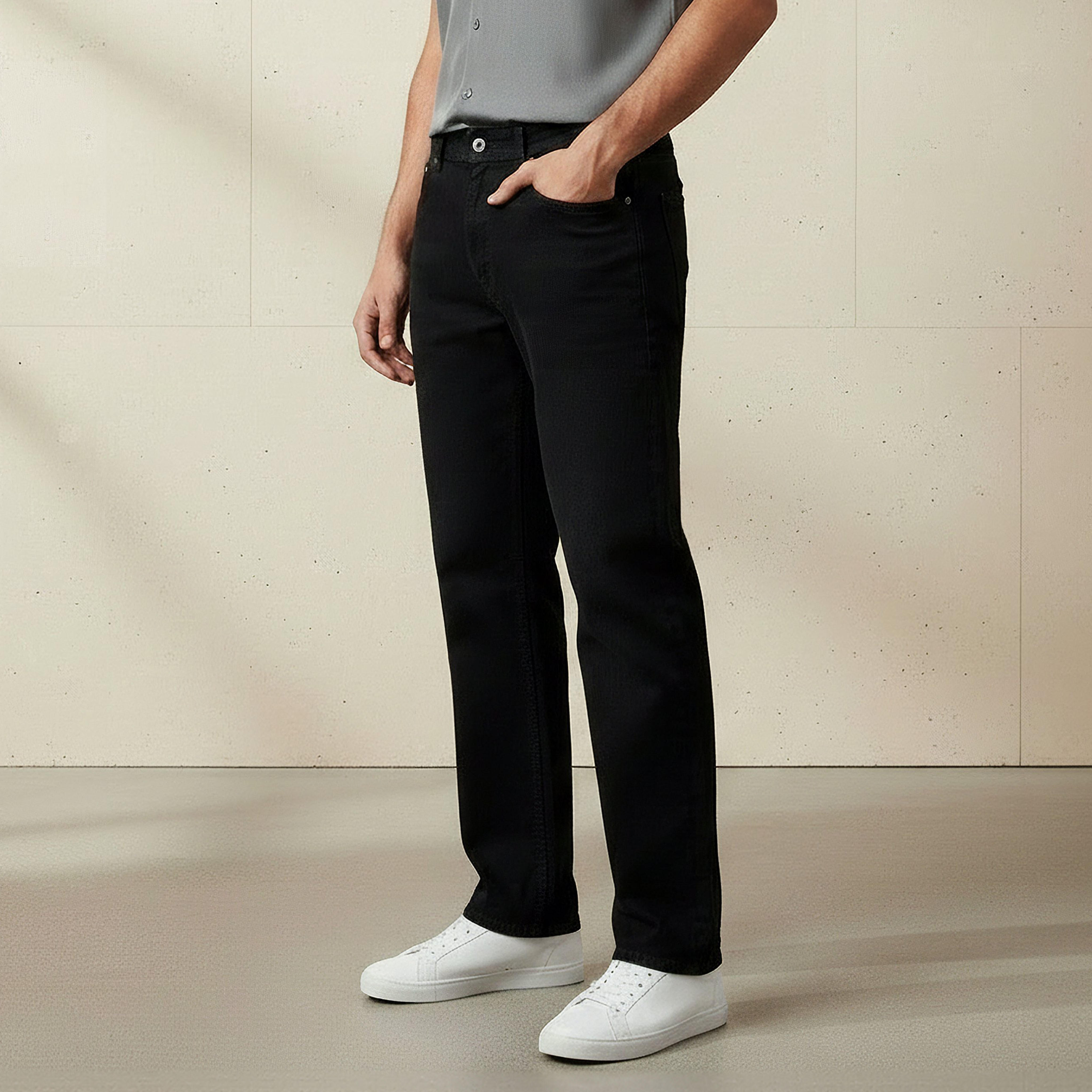 Men Straight Fit Mid-Rise Jeans-men-clothing-bottoms-jeans-image-1