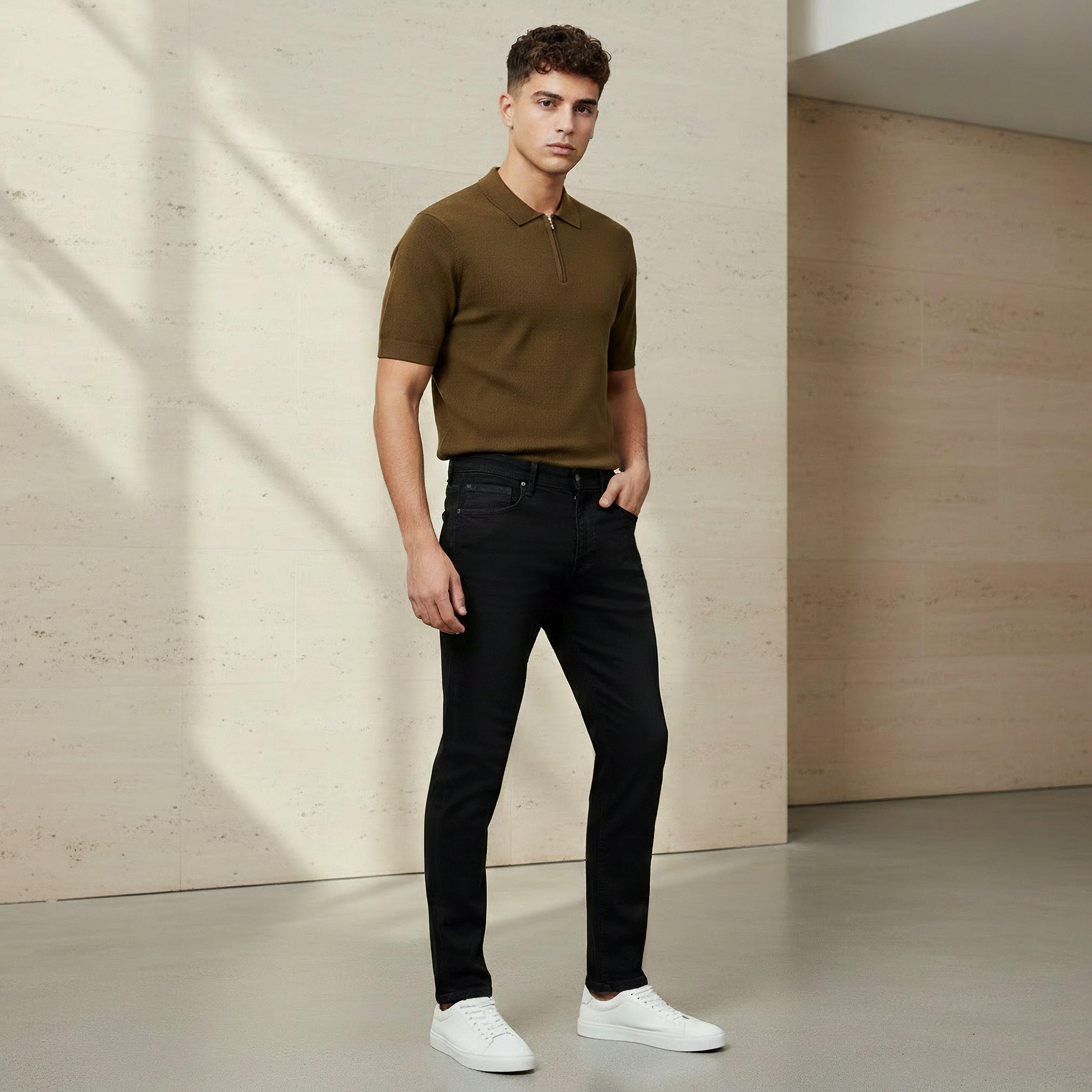 Men Tapered Fit Mid-Rise Jeans-men-clothing-bottoms-jeans-image-2